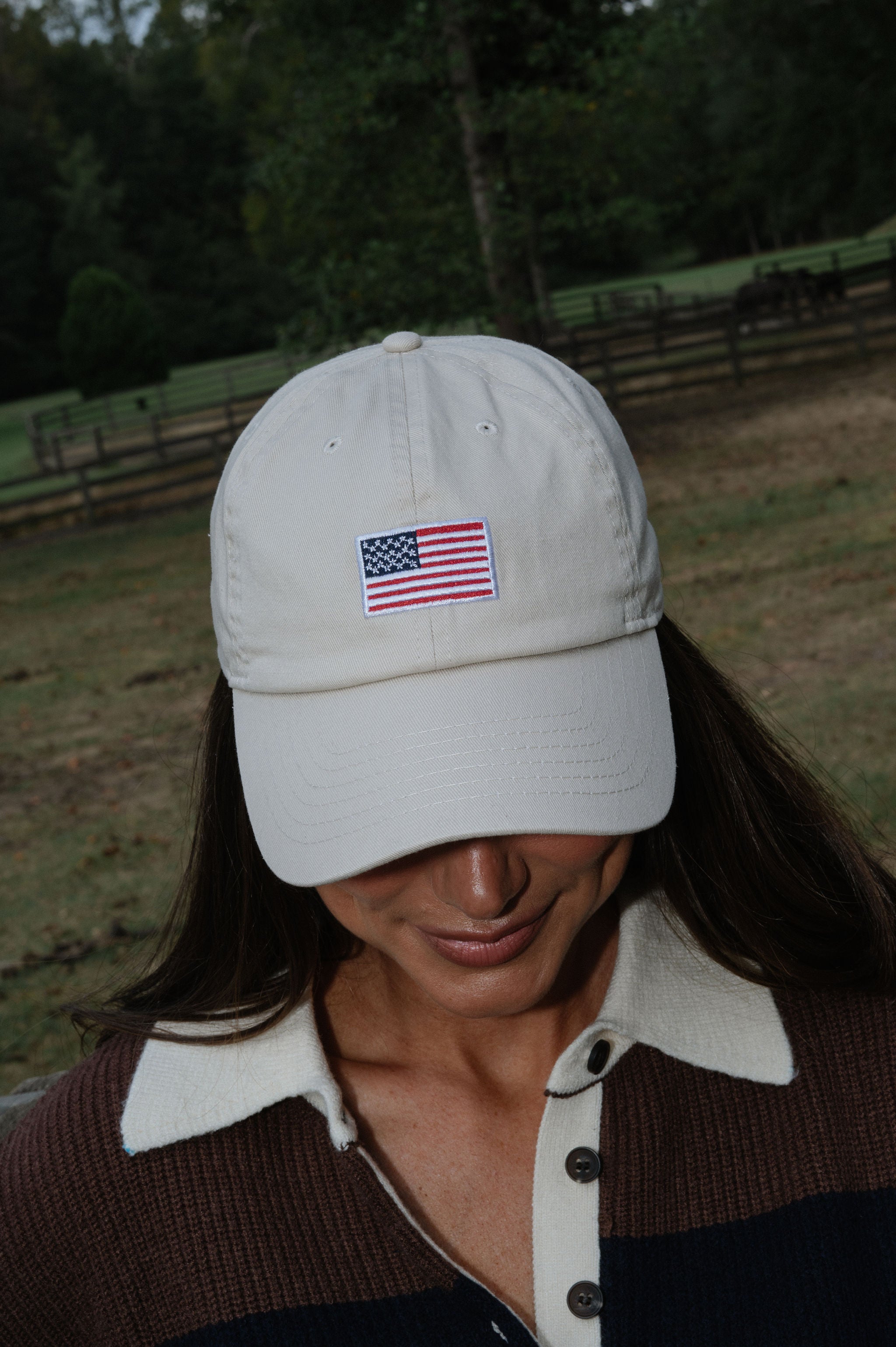 American Flag Hat-Putty