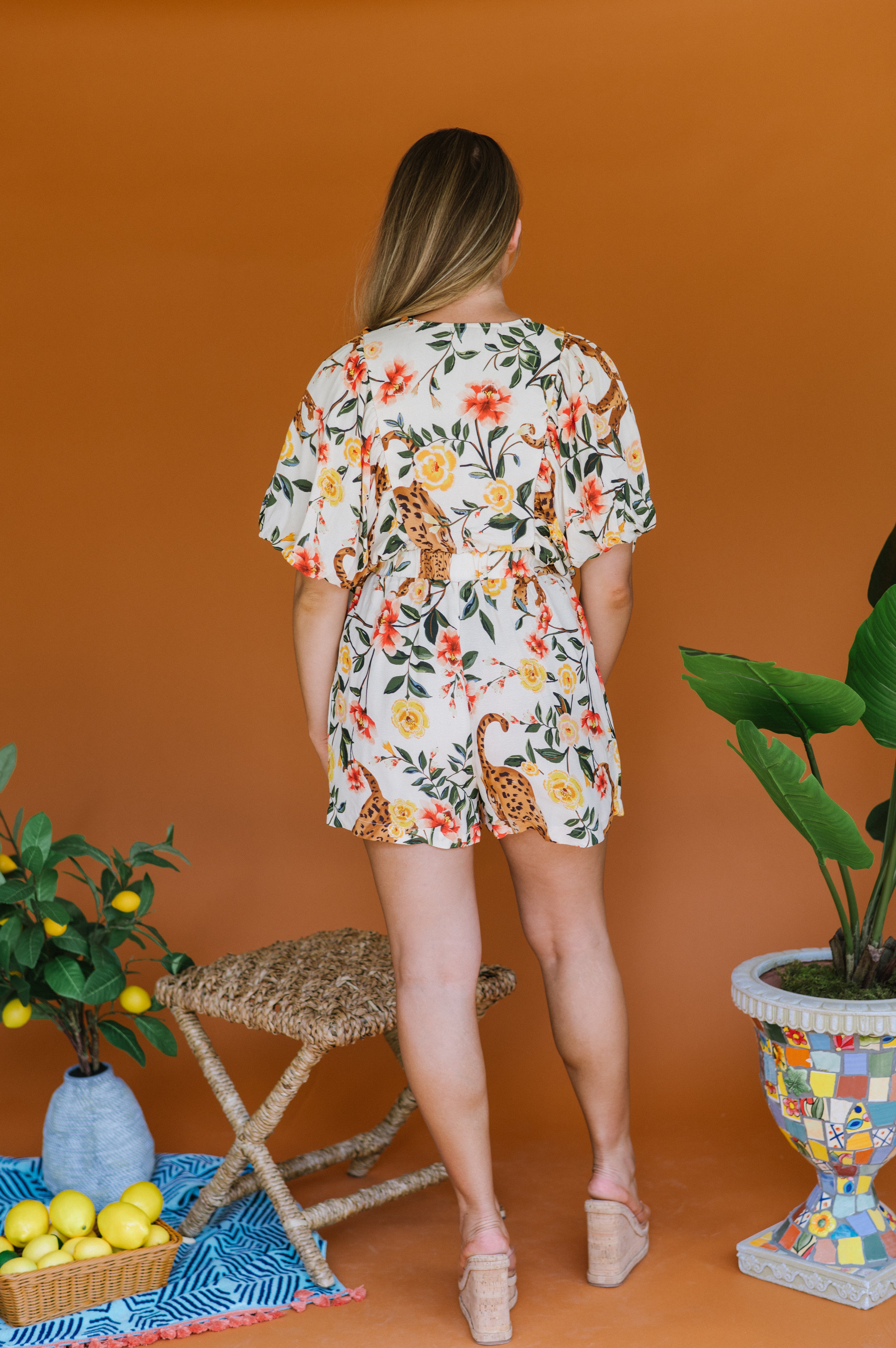 Cheetah Jungle Romper