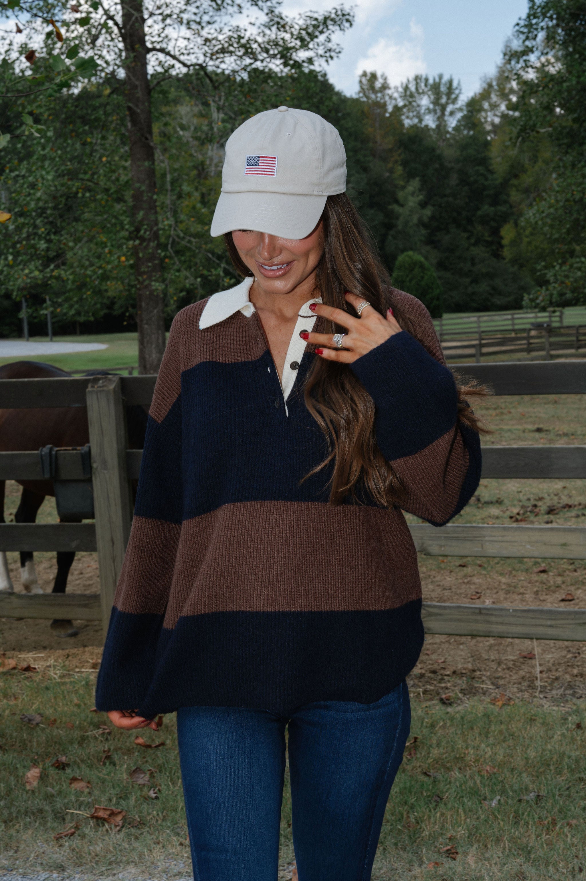 American Flag Hat-Putty