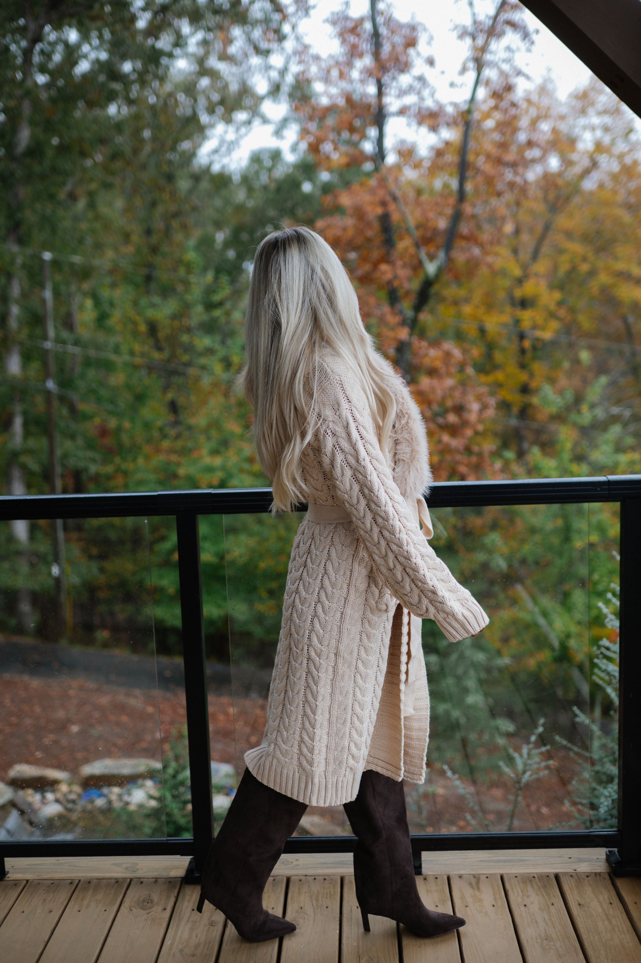 Jalen Sweater Cardigan-Beige