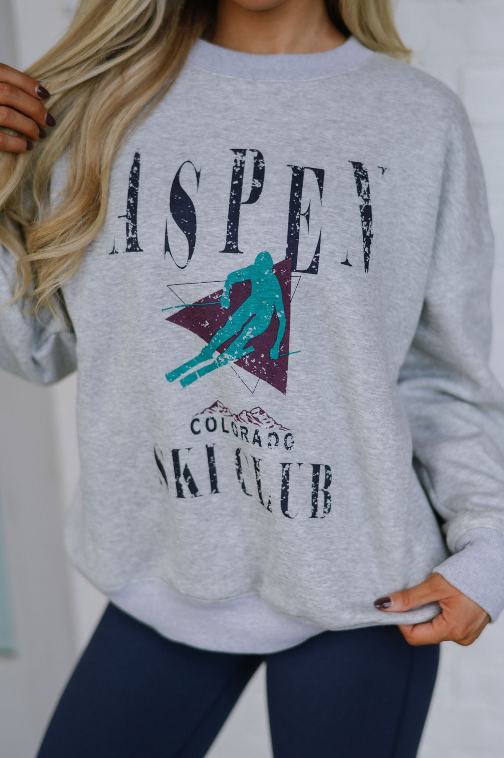 Aspen Crewneck- Heather Grey