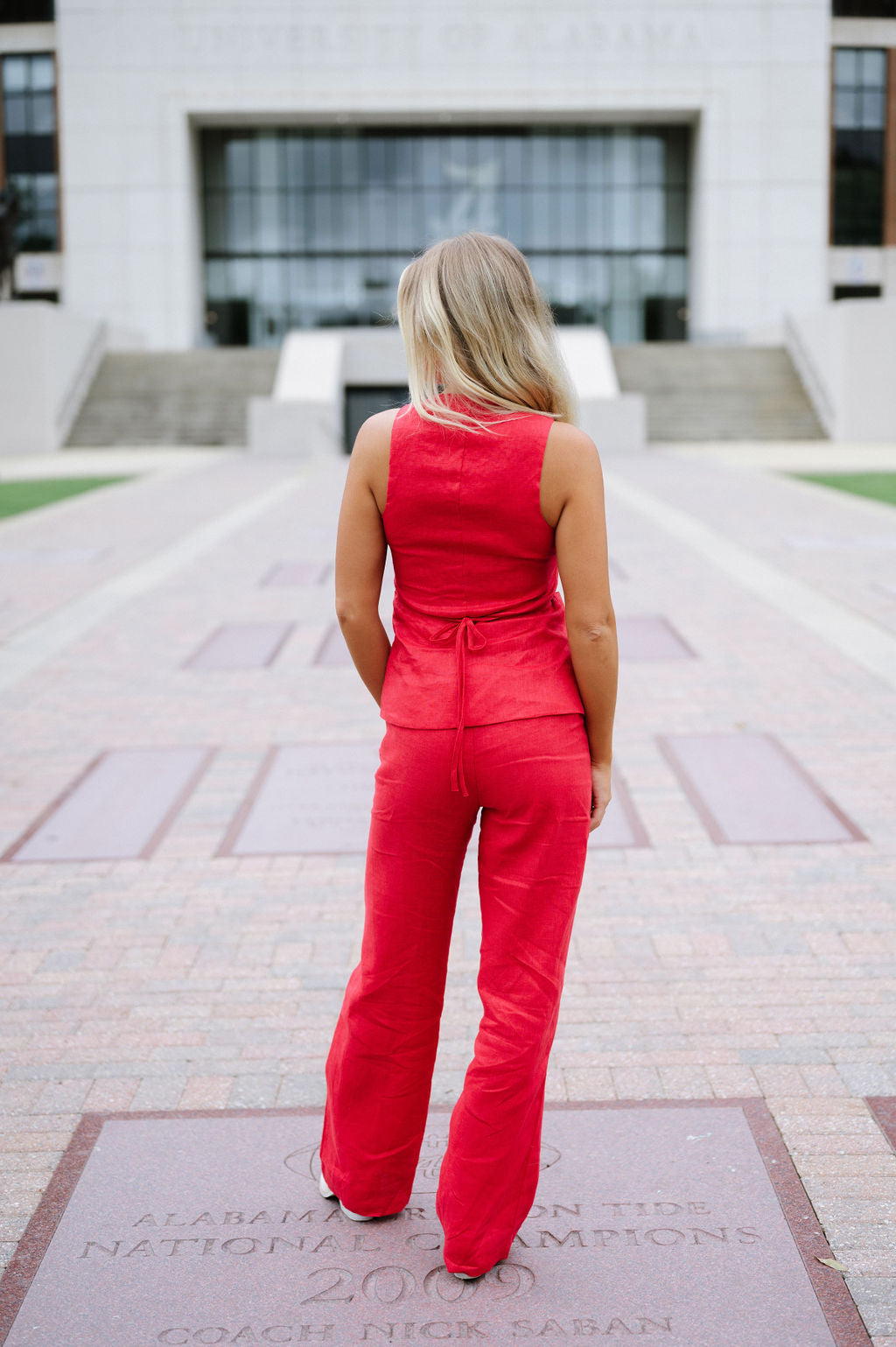 Shannon Linen Set- Red