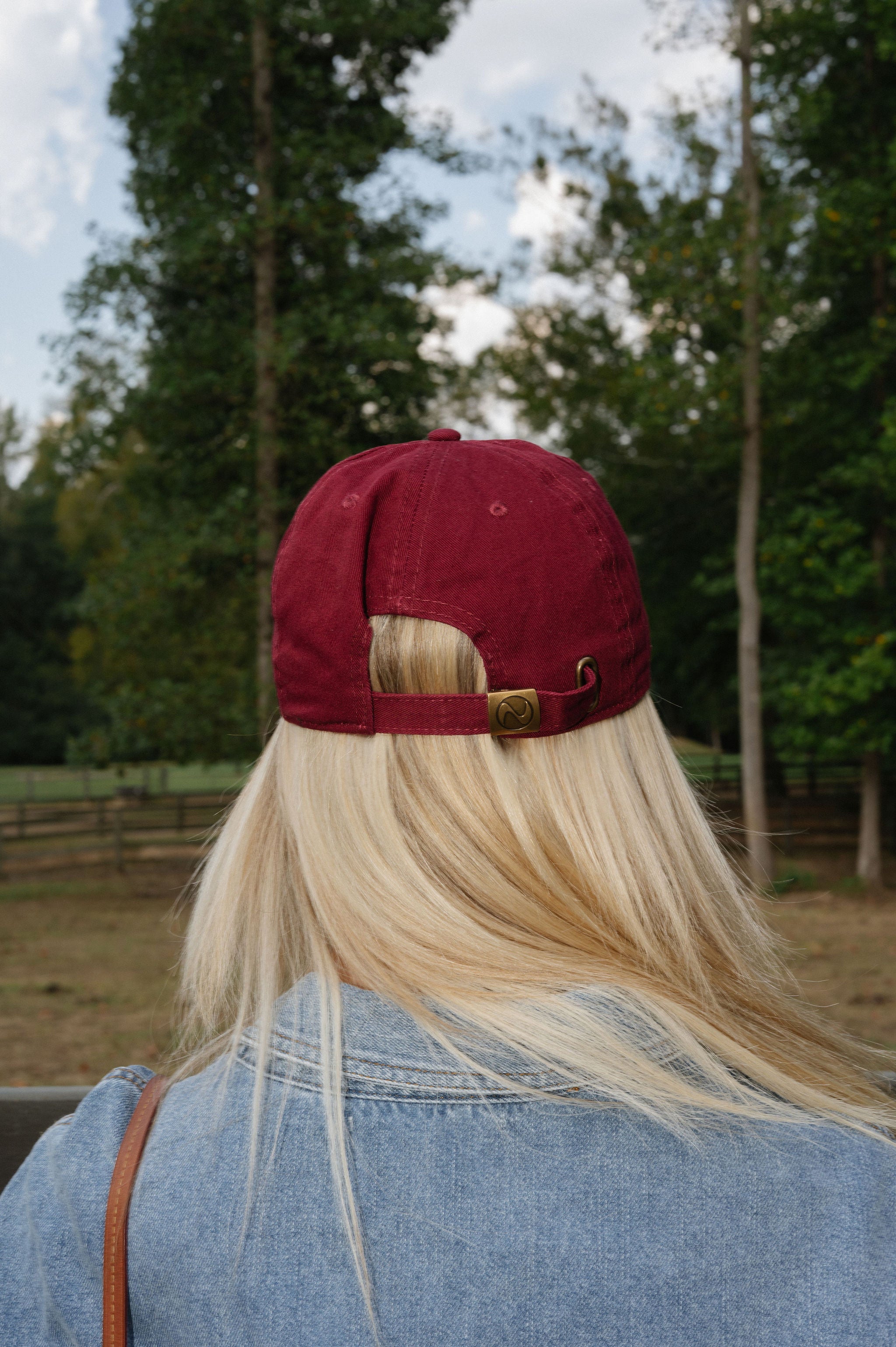 American Flag Hat-Burgundy