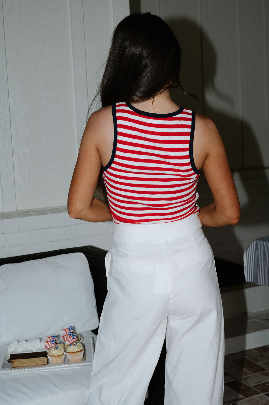 Toby Tank-Red/Navy