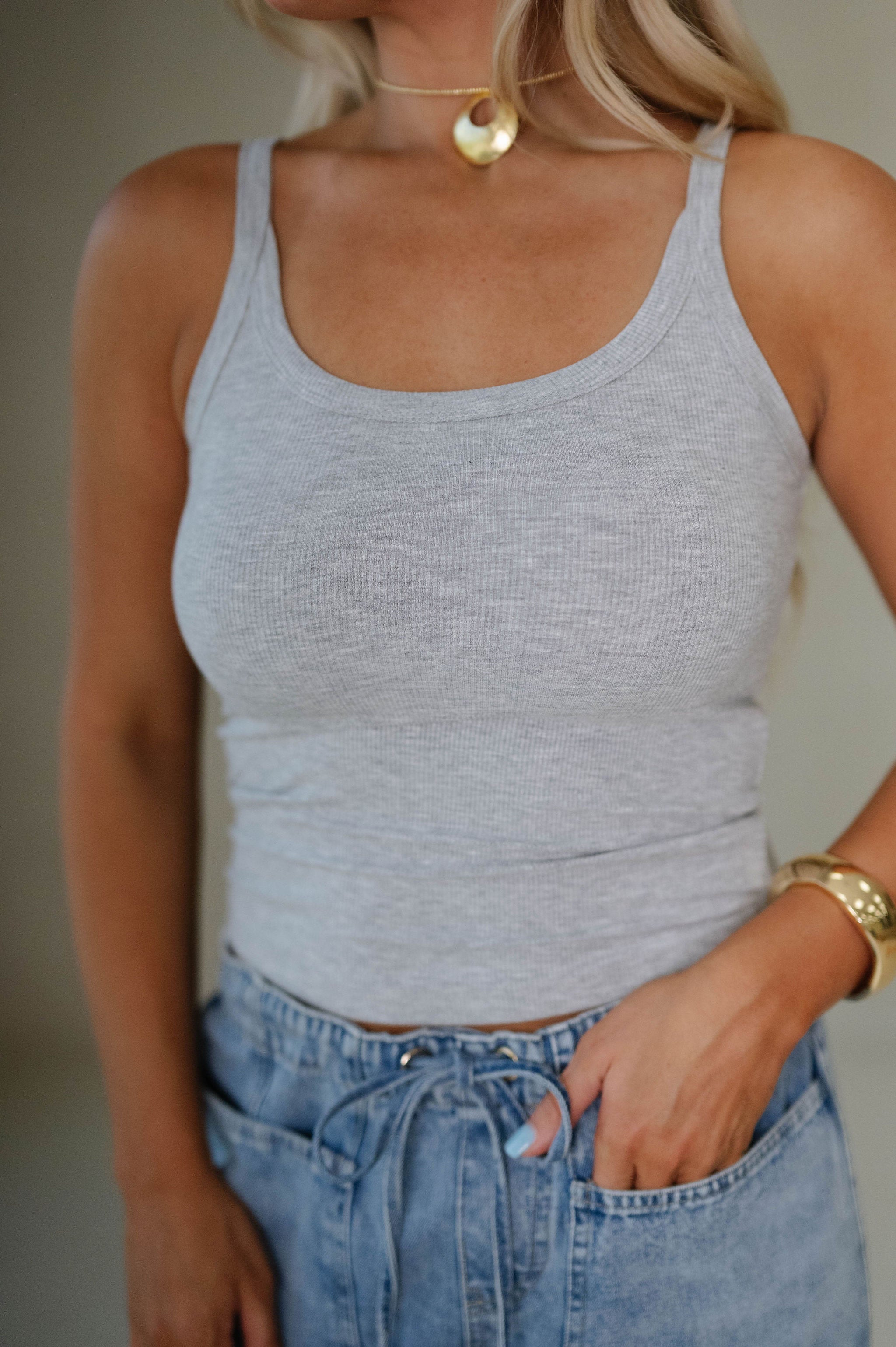 Ford Tank Top-Heather Grey