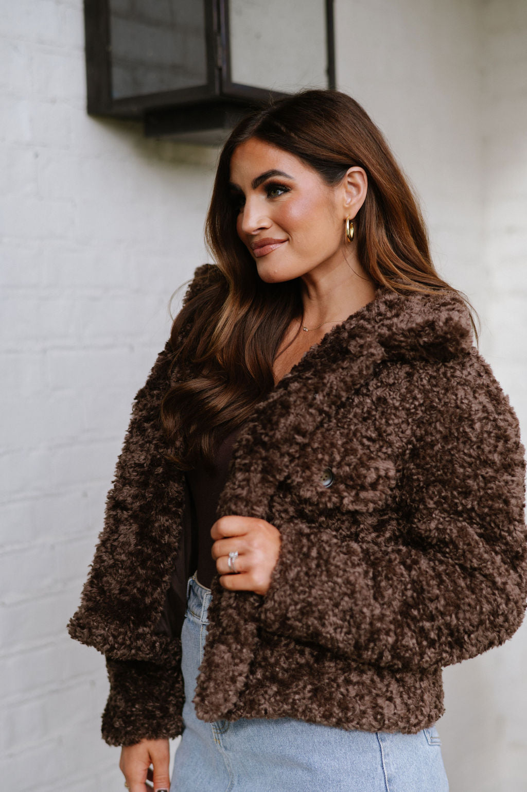 Harvey Teddy Jacket-Cocoa Brown