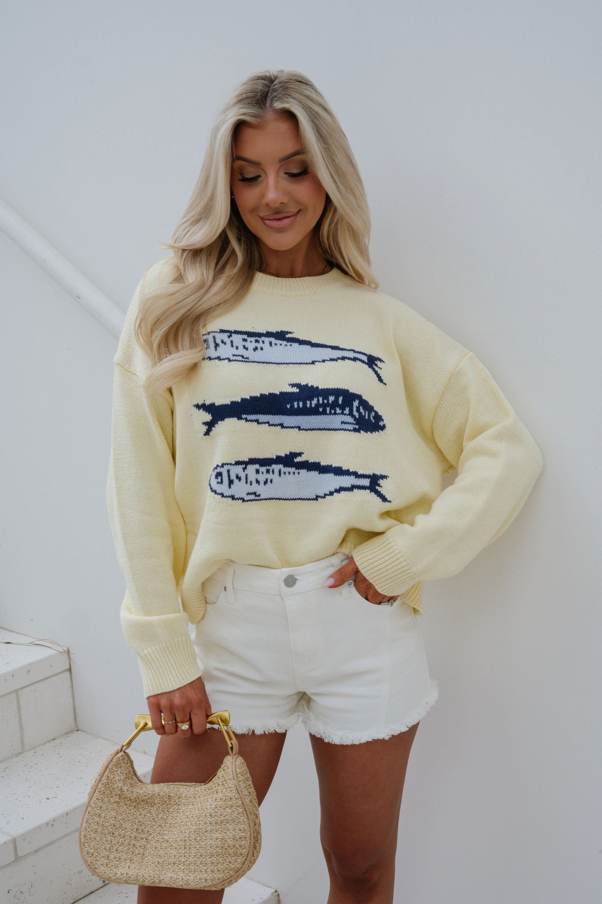 Helen High Rise Shorts-Off White