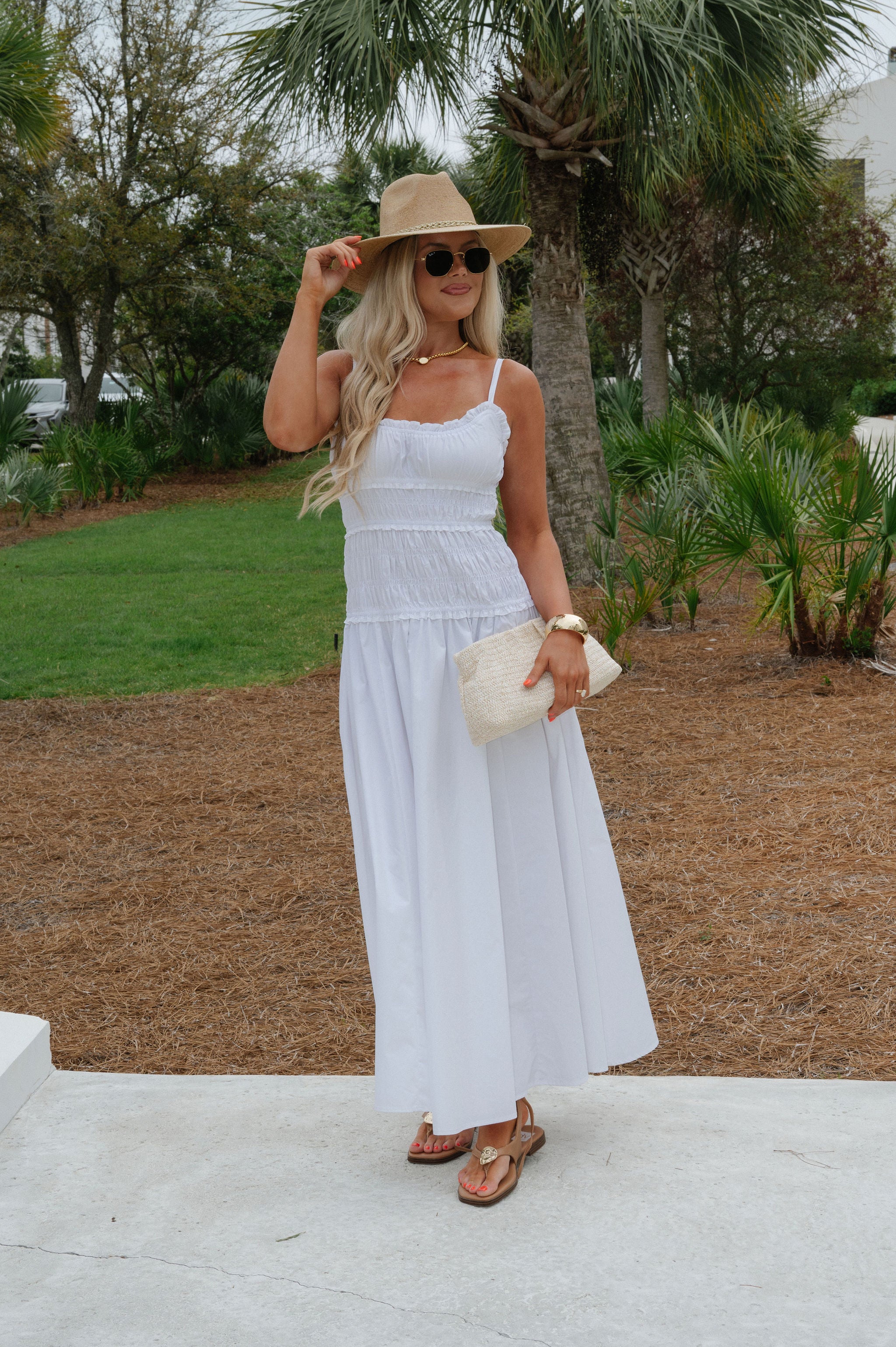 Fallon Maxi Dress-White