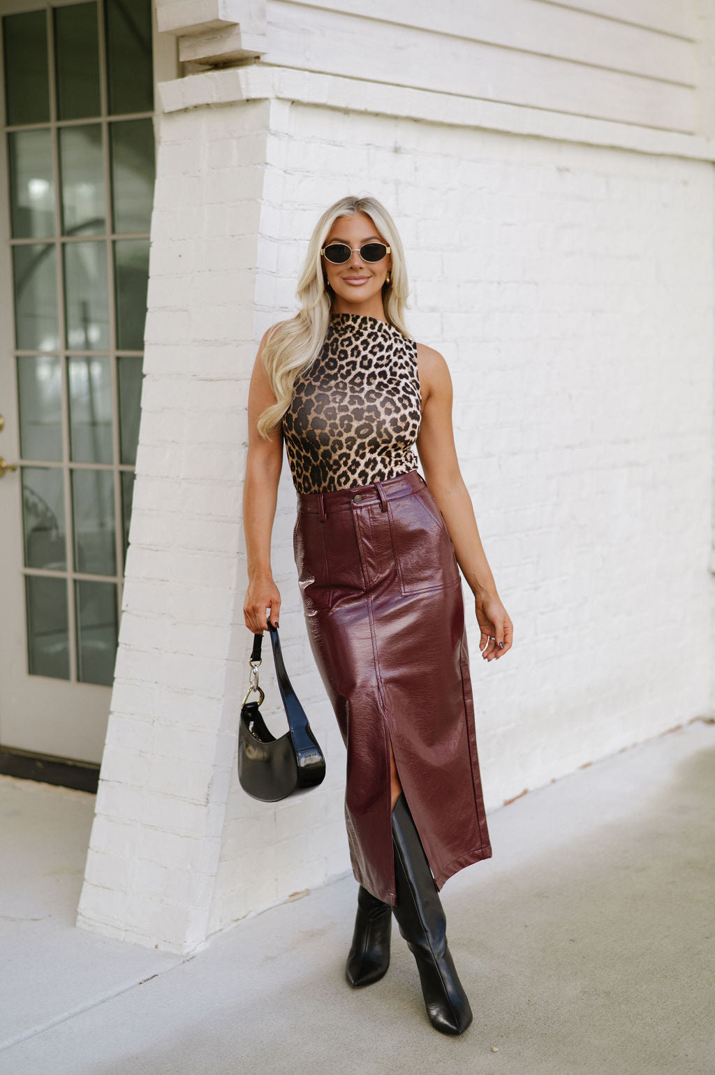 Sleeveless Leopard Top