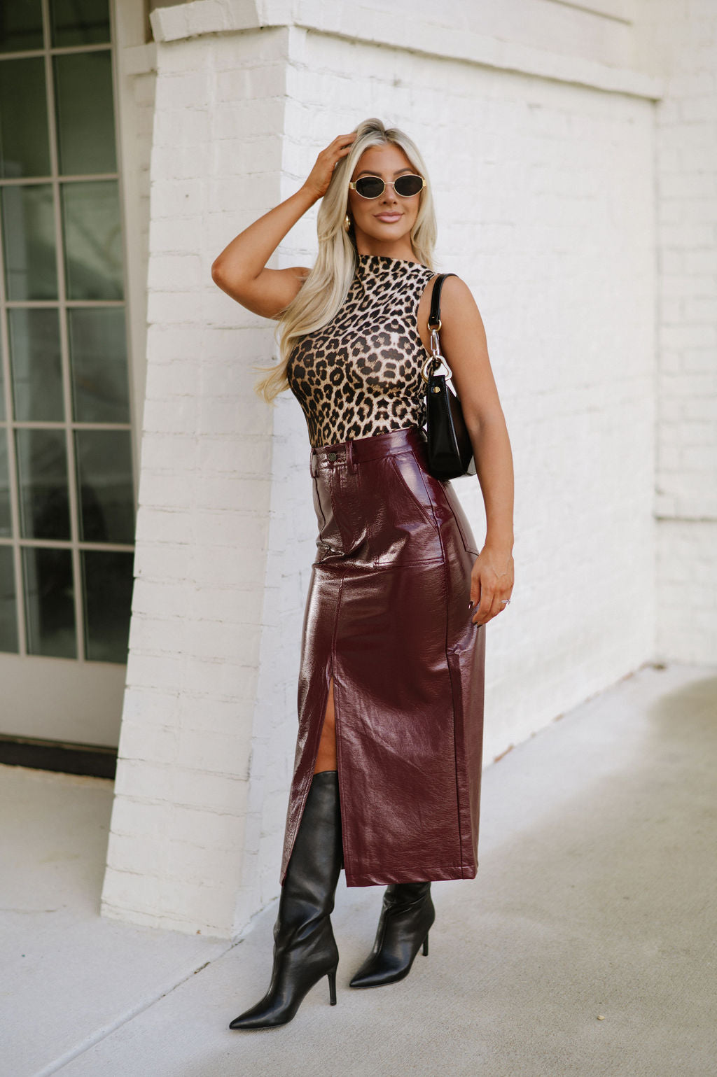 Sleeveless Leopard Top