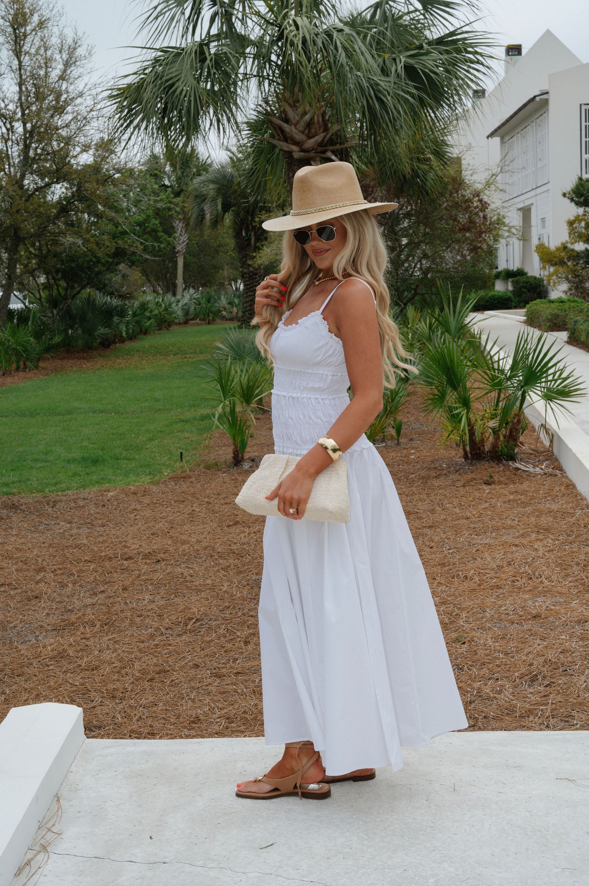 Fallon Maxi Dress-White