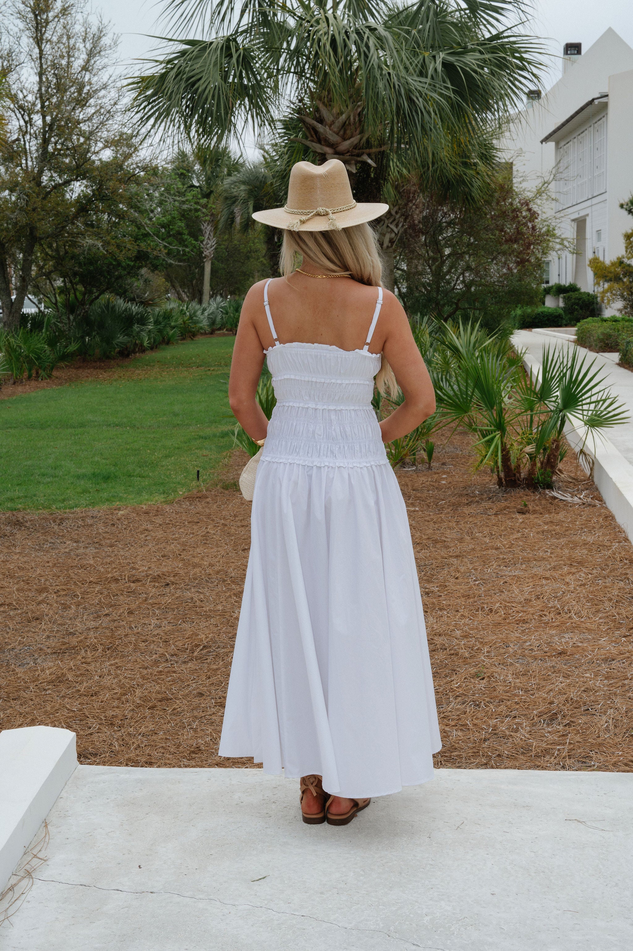 Fallon Maxi Dress-White