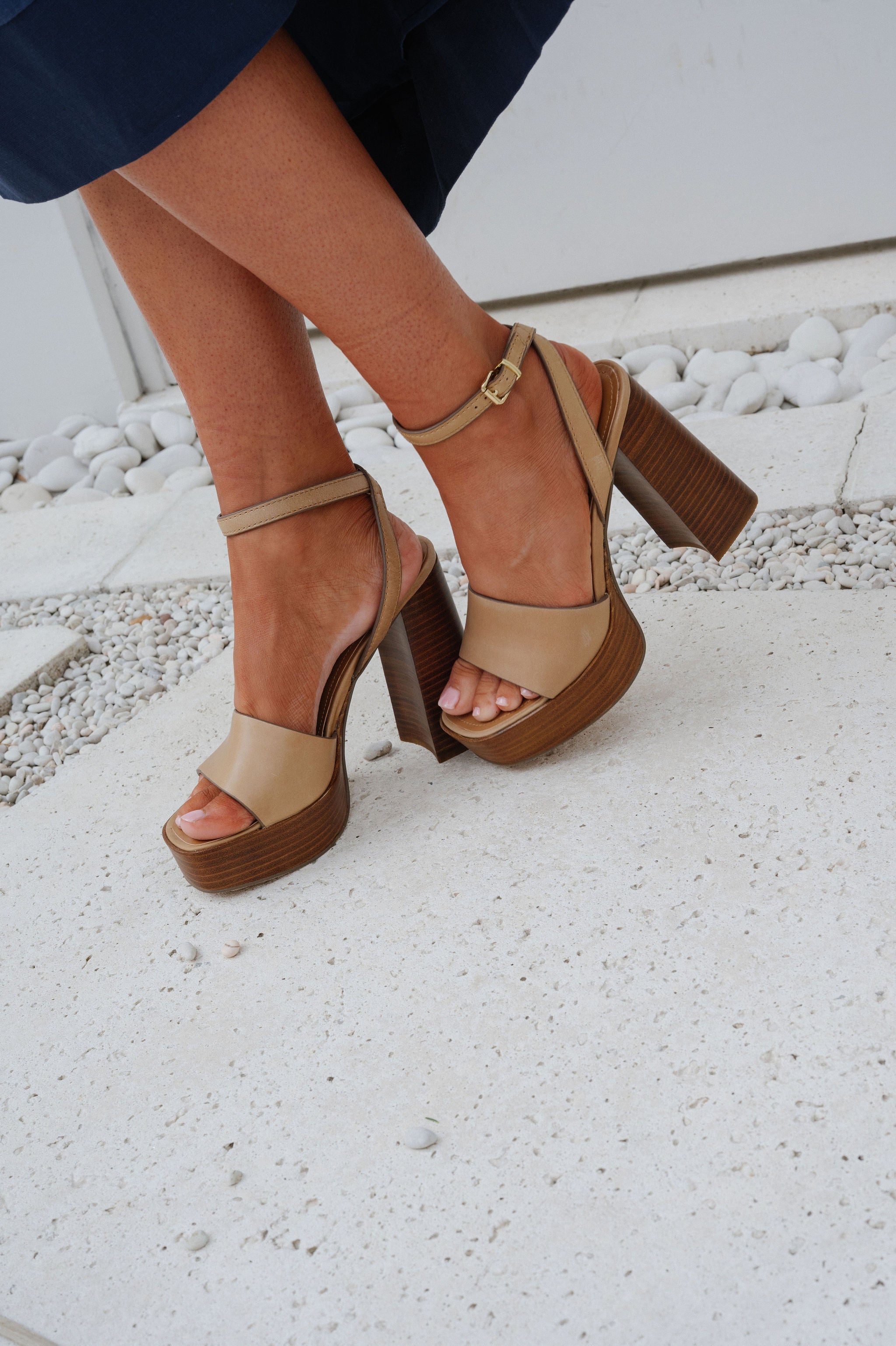 Floria Heel- Banana Leather