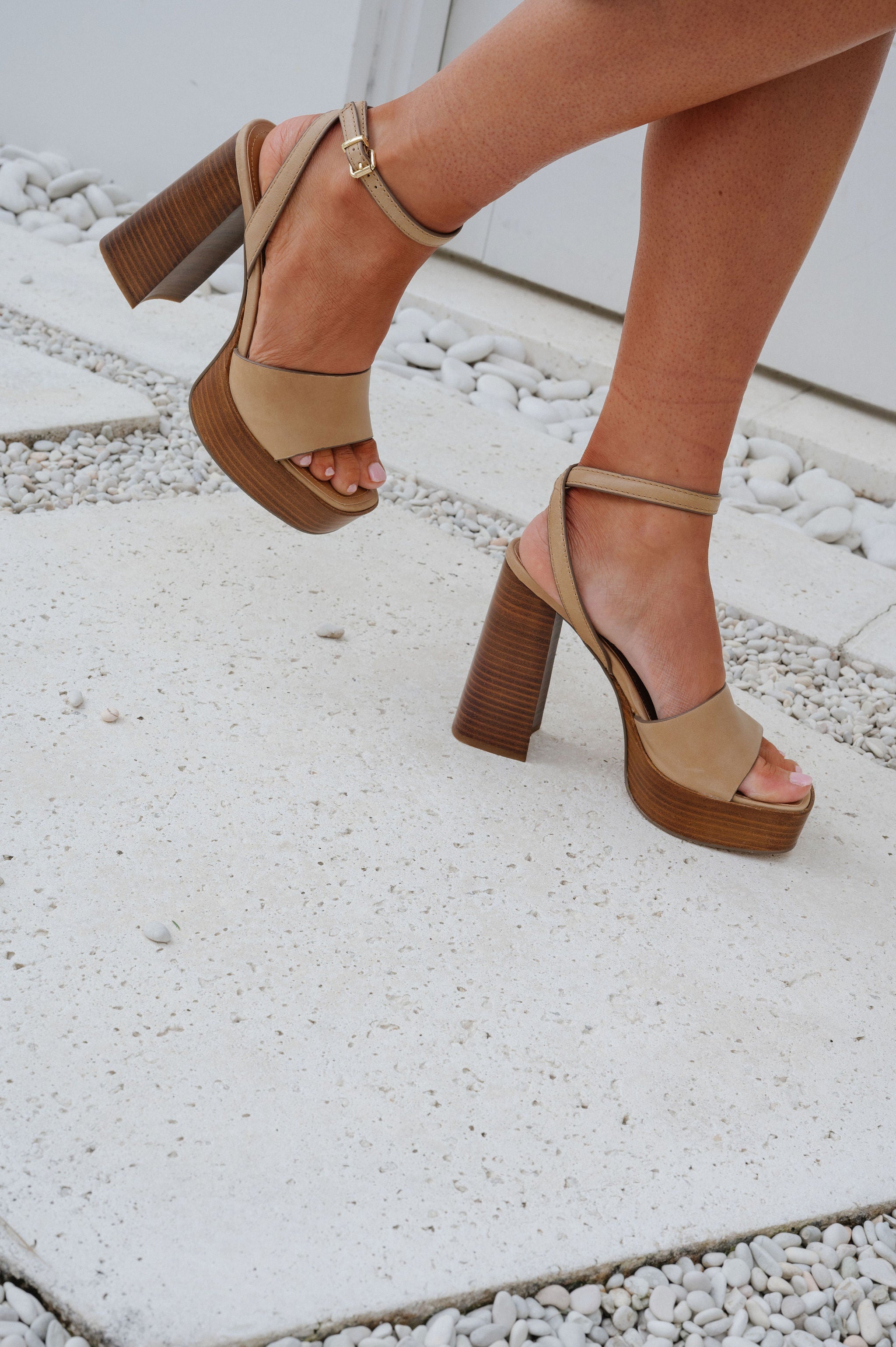 Floria Heel- Banana Leather