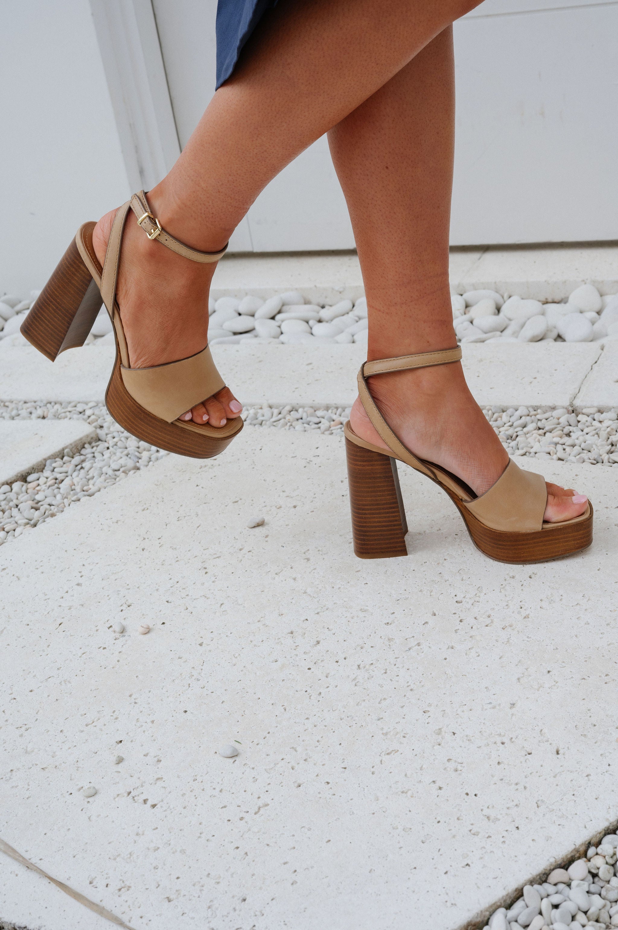 Floria Heel- Banana Leather