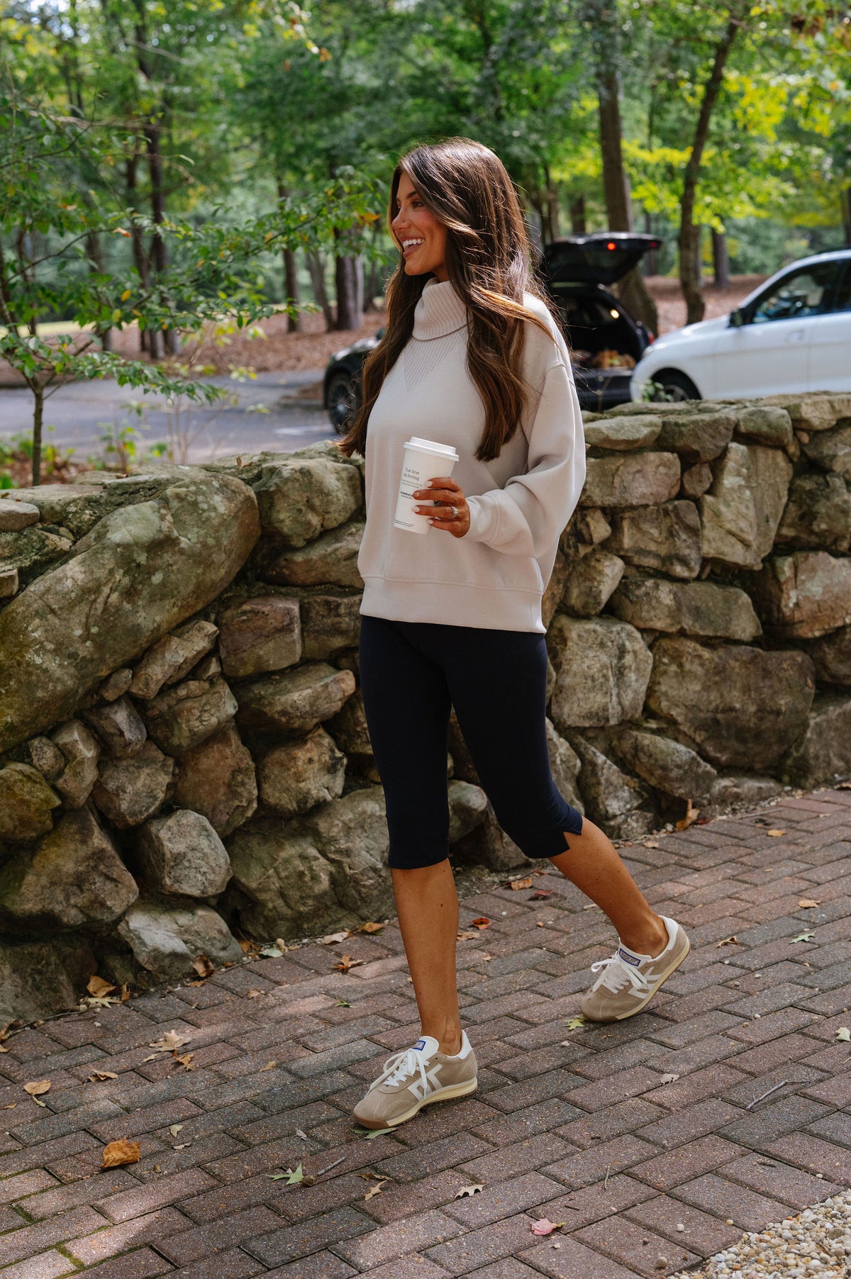 Avery Scuba Turtleneck-Mocha Cream