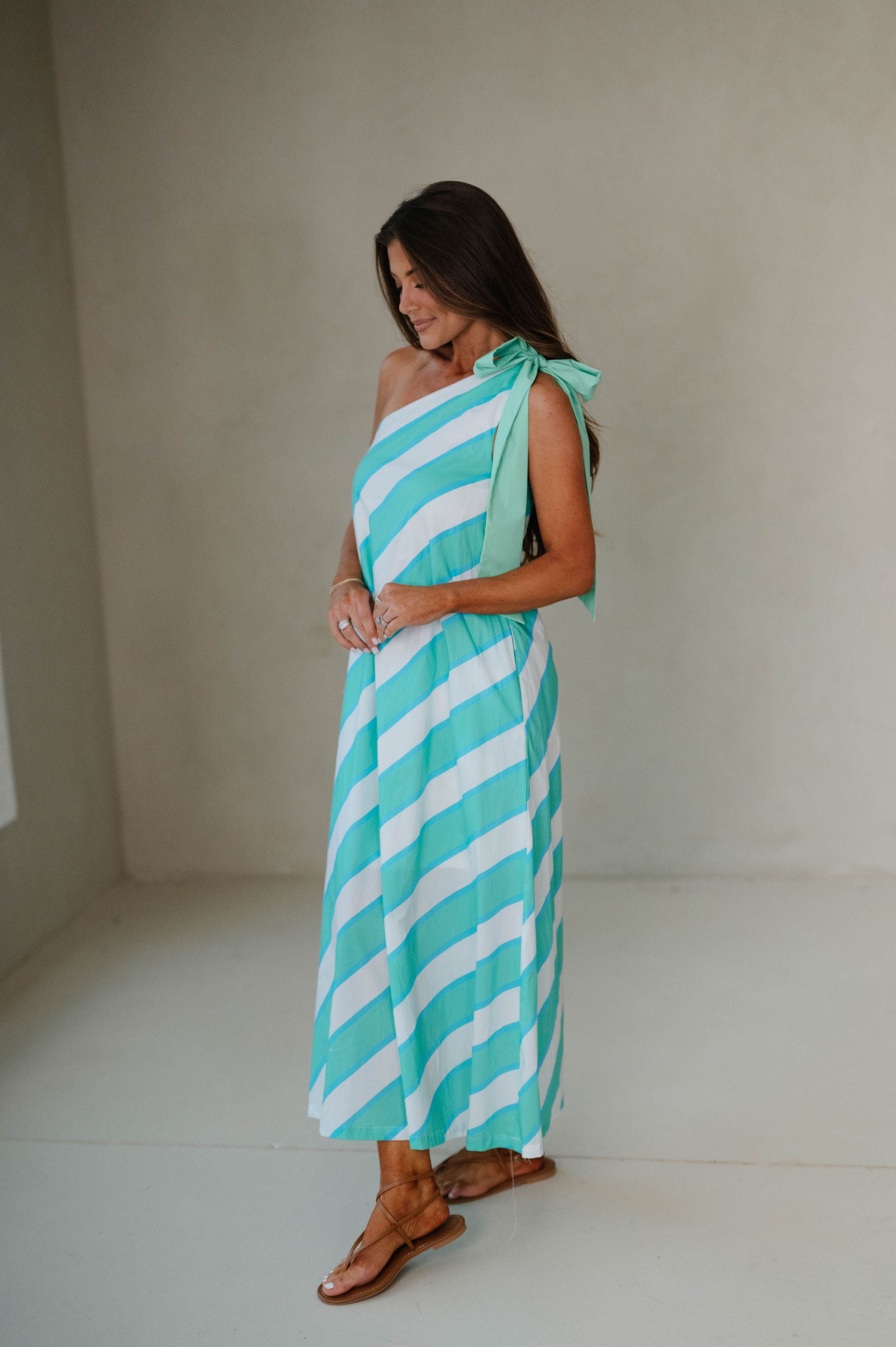 Layla Midi Dress-Mint