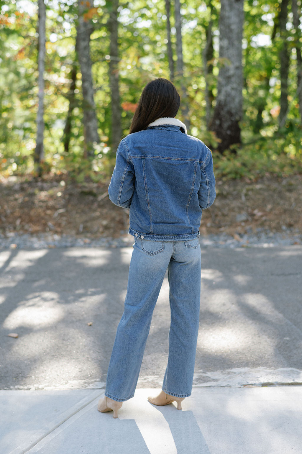 Sherpa Trucker Jacket-Medium Wash