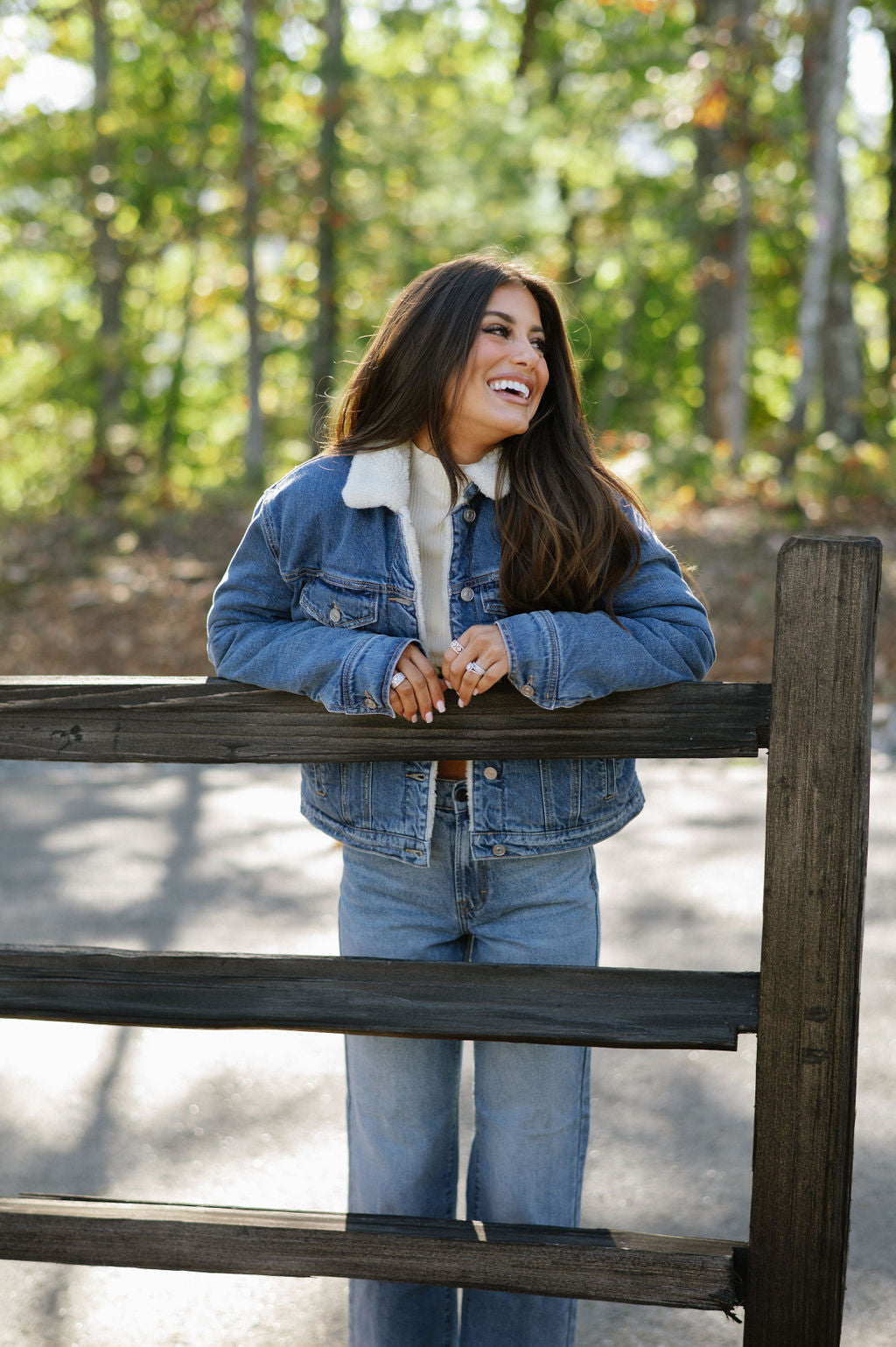 Sherpa Trucker Jacket-Medium Wash