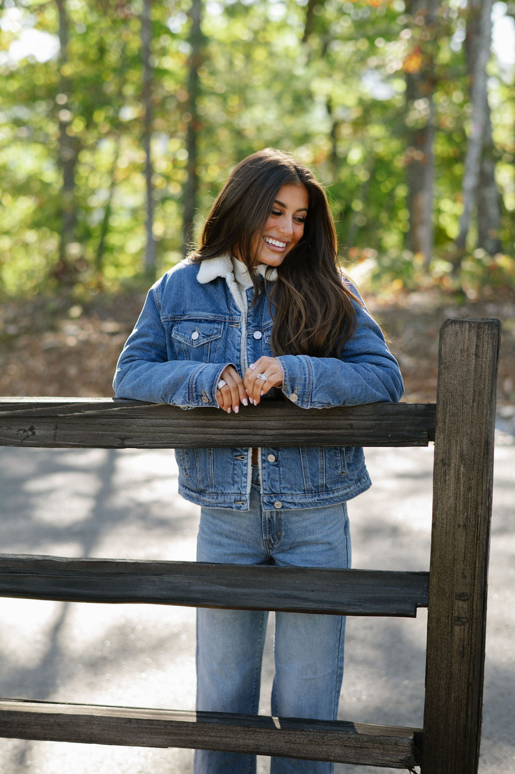 Sherpa Trucker Jacket-Medium Wash