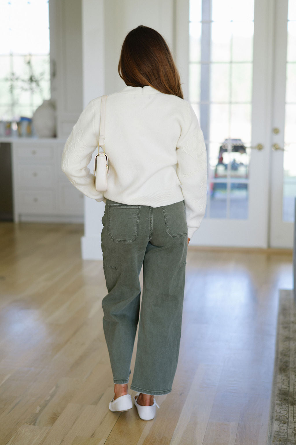 Benny Embroidered Cardigan- Cream