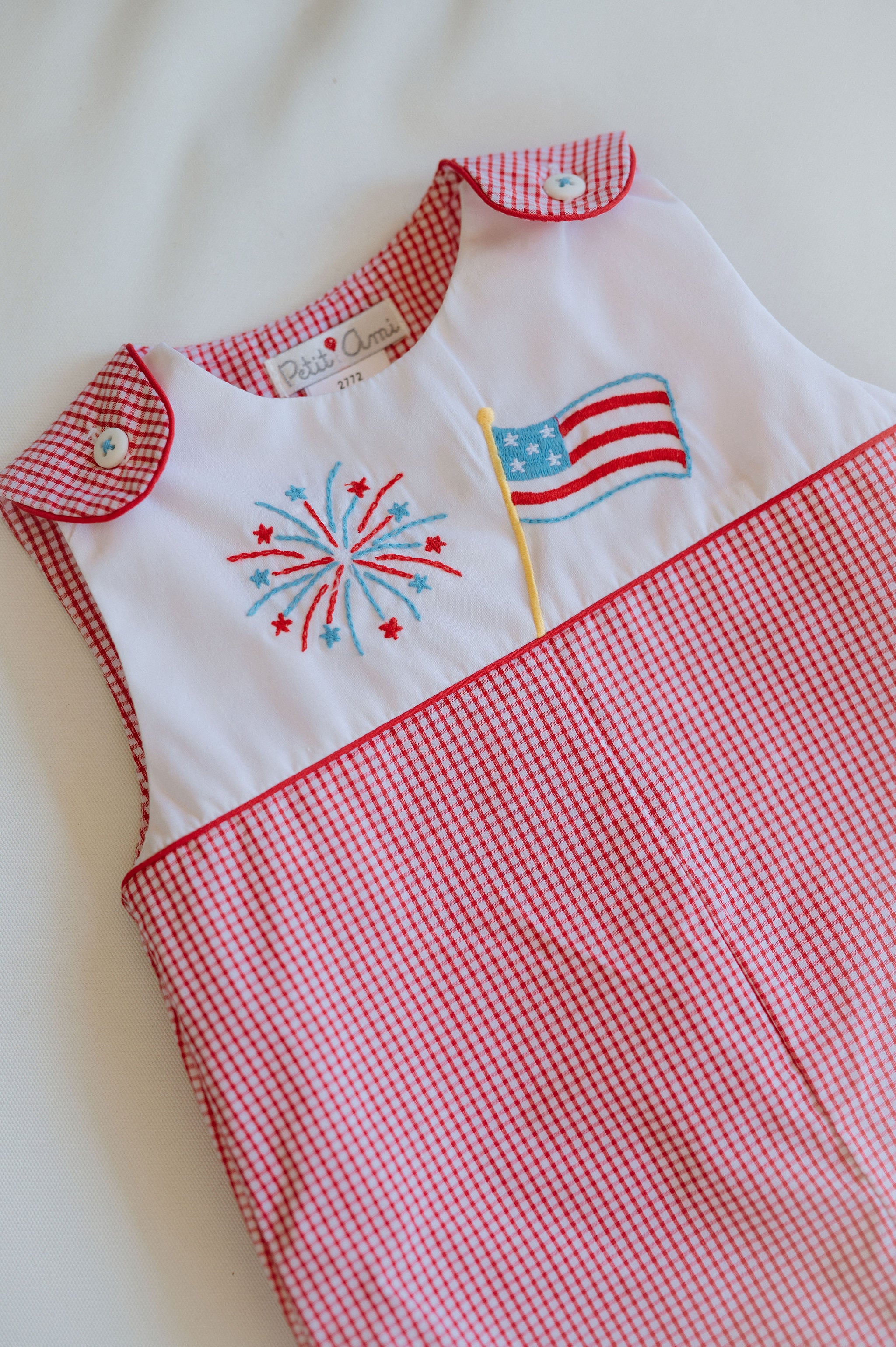 Patriotic Sunsuit-Red