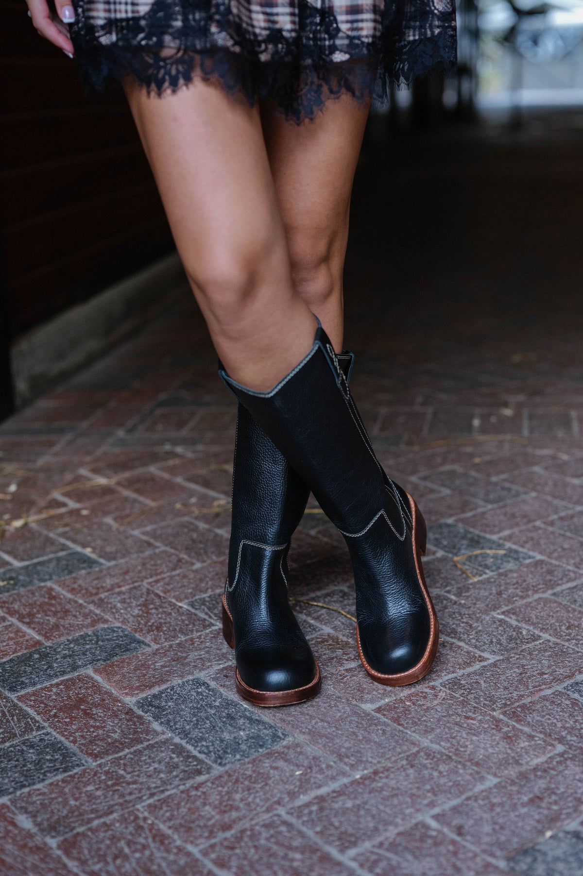 Free People Blaze Pull-On Boot-Black