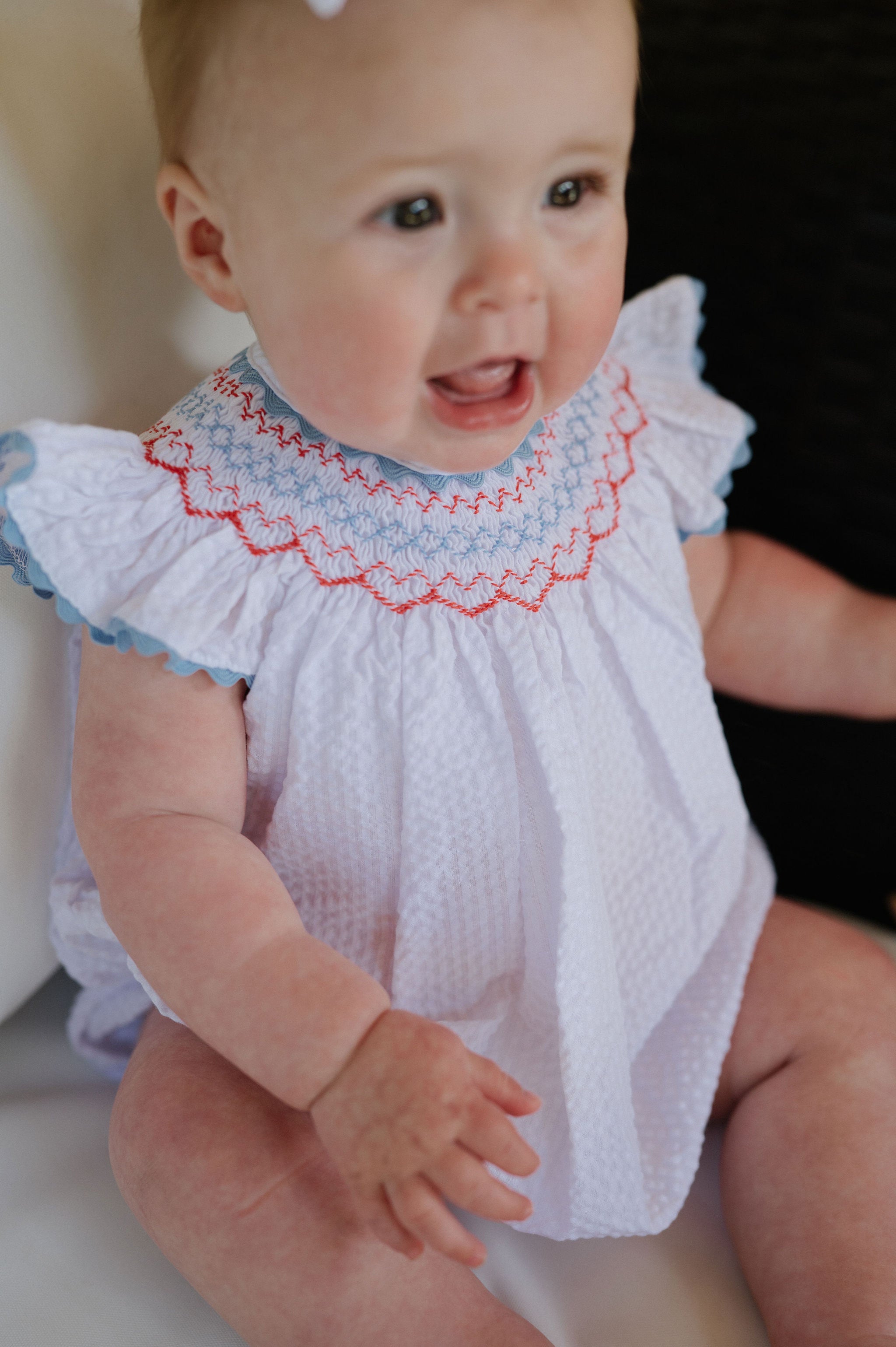 Firecracker Smocked Bubble