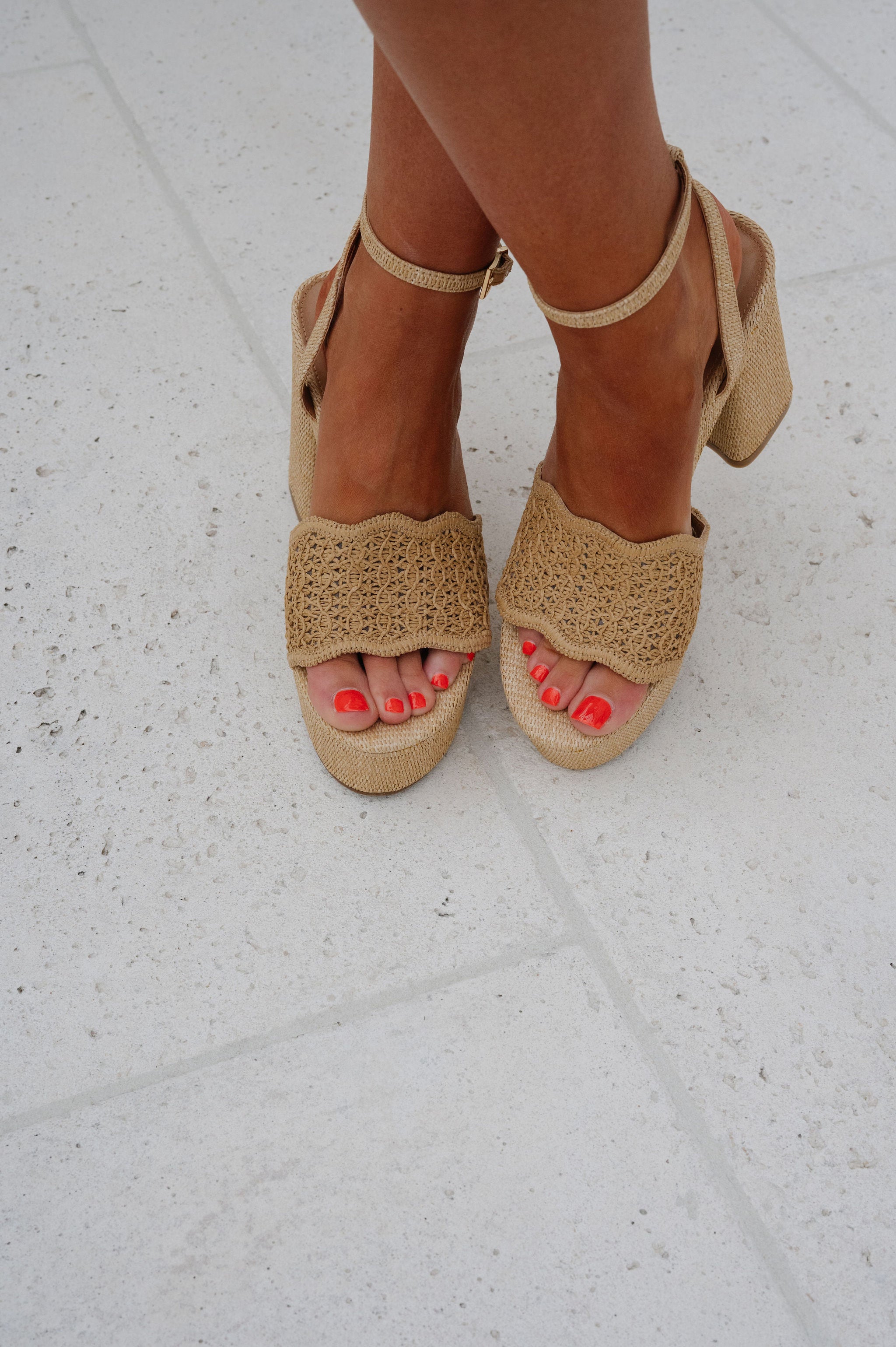 FINAL SALE/Wendal Heel-Natural//MODEL PAIR