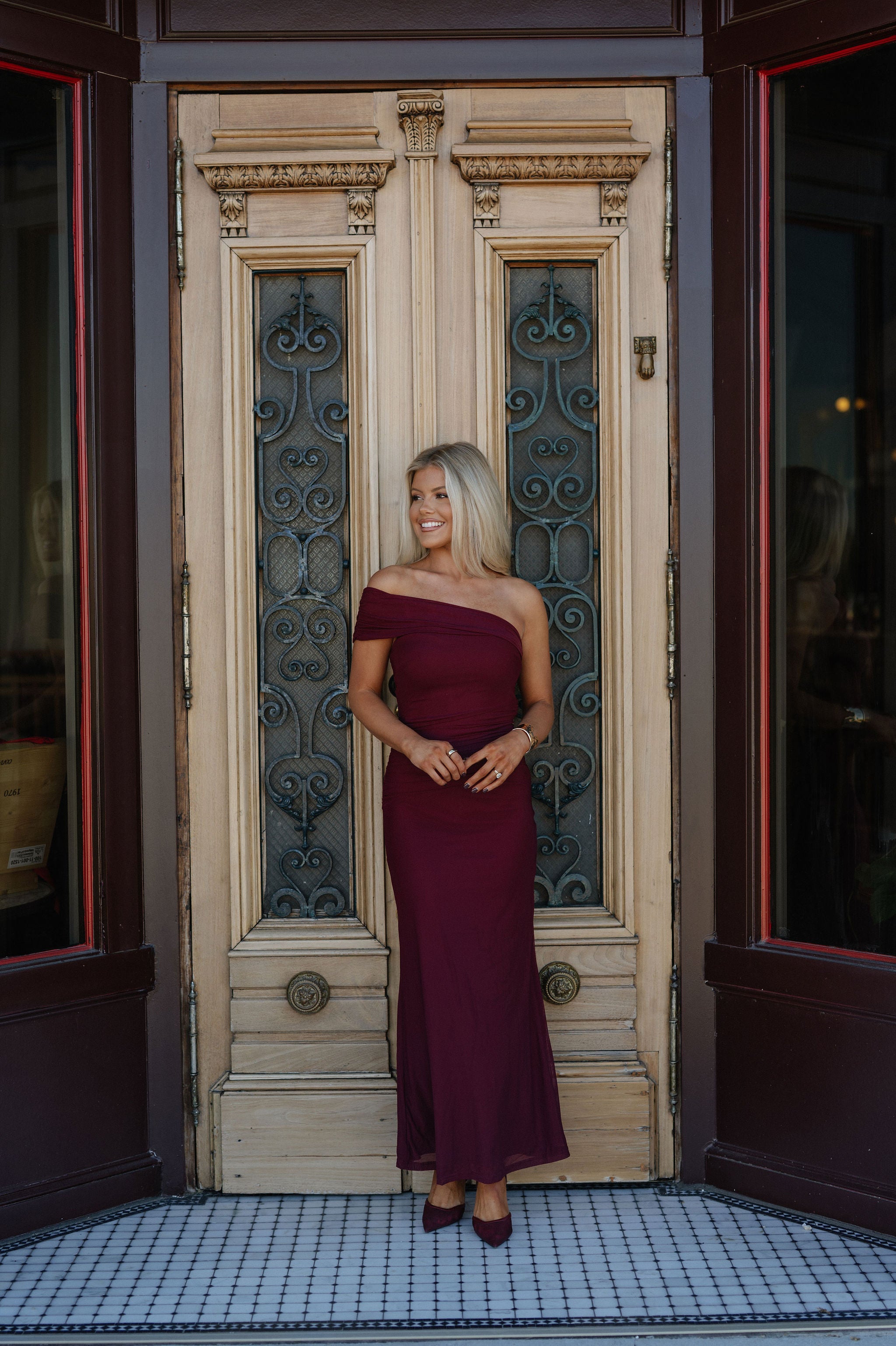 Holly Maxi Dress-Wine