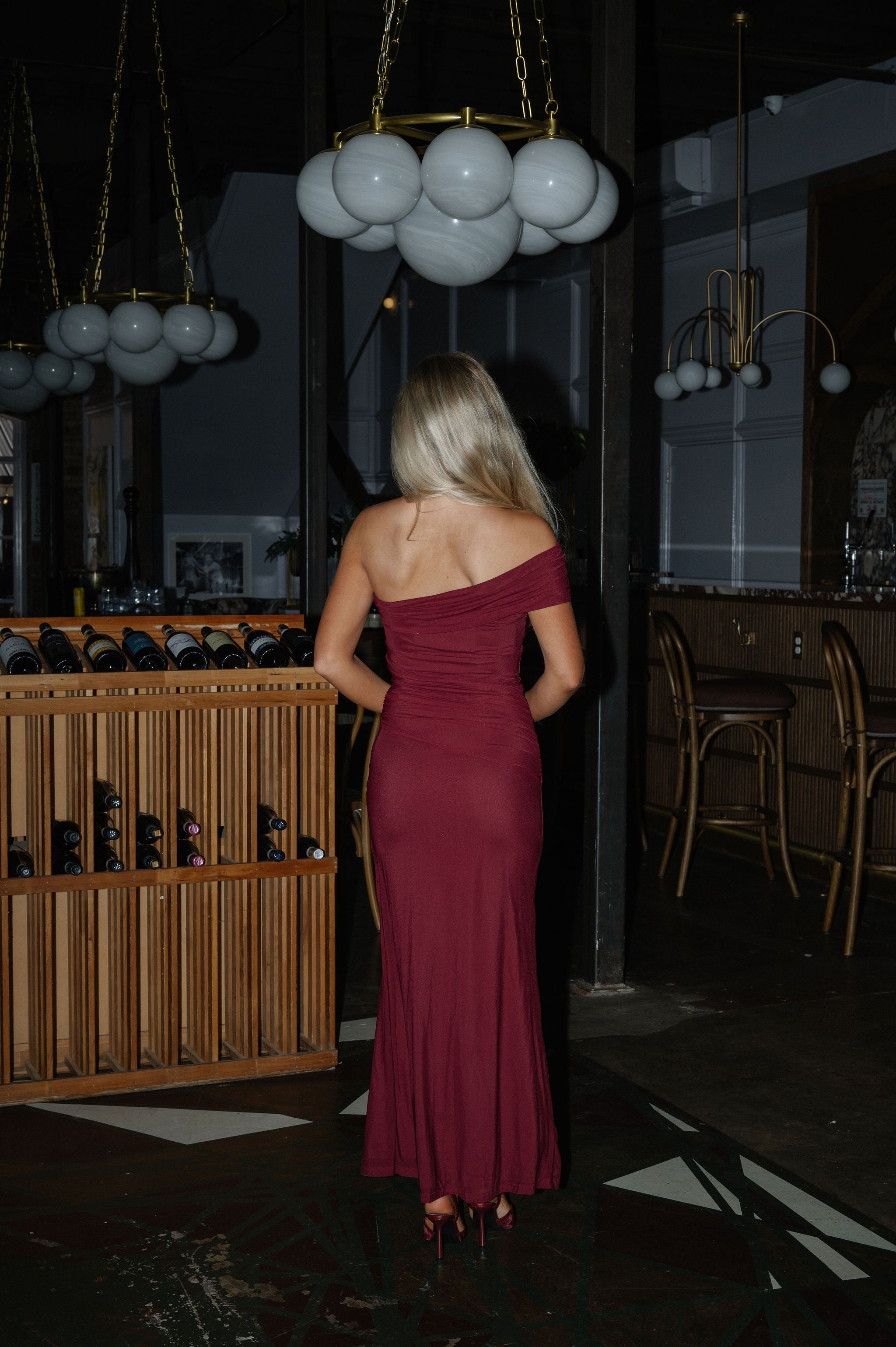 Holly Maxi Dress-Wine