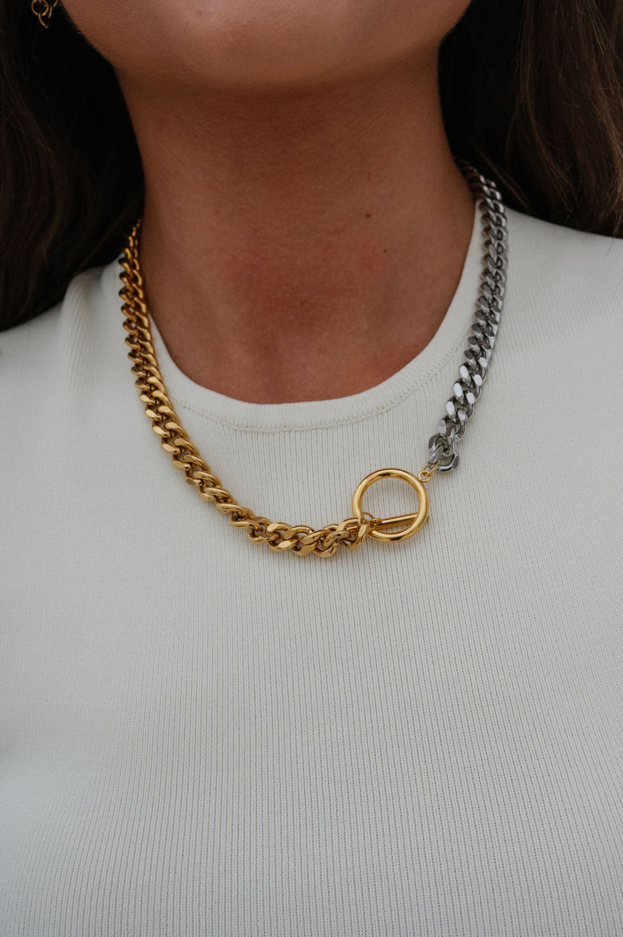 Belmont Two Tone Necklace