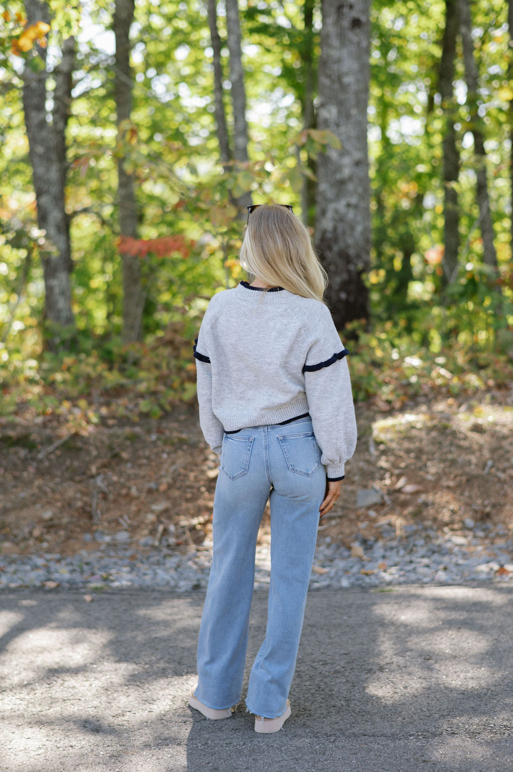 Mallorie Sweater-Grey/Navy