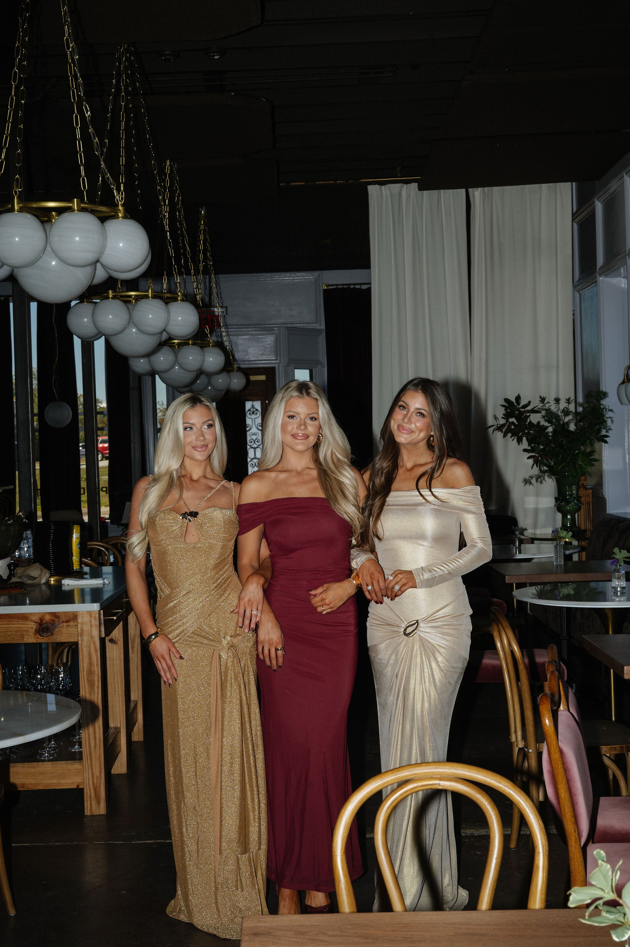 Amber Maxi Dress-Champagne