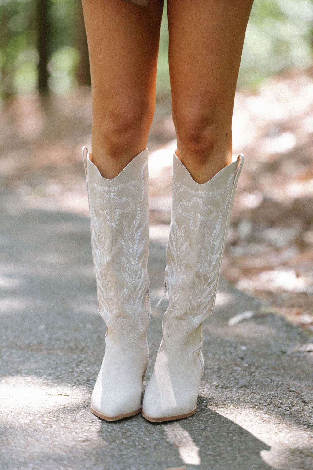 Inlay Boots-Beige