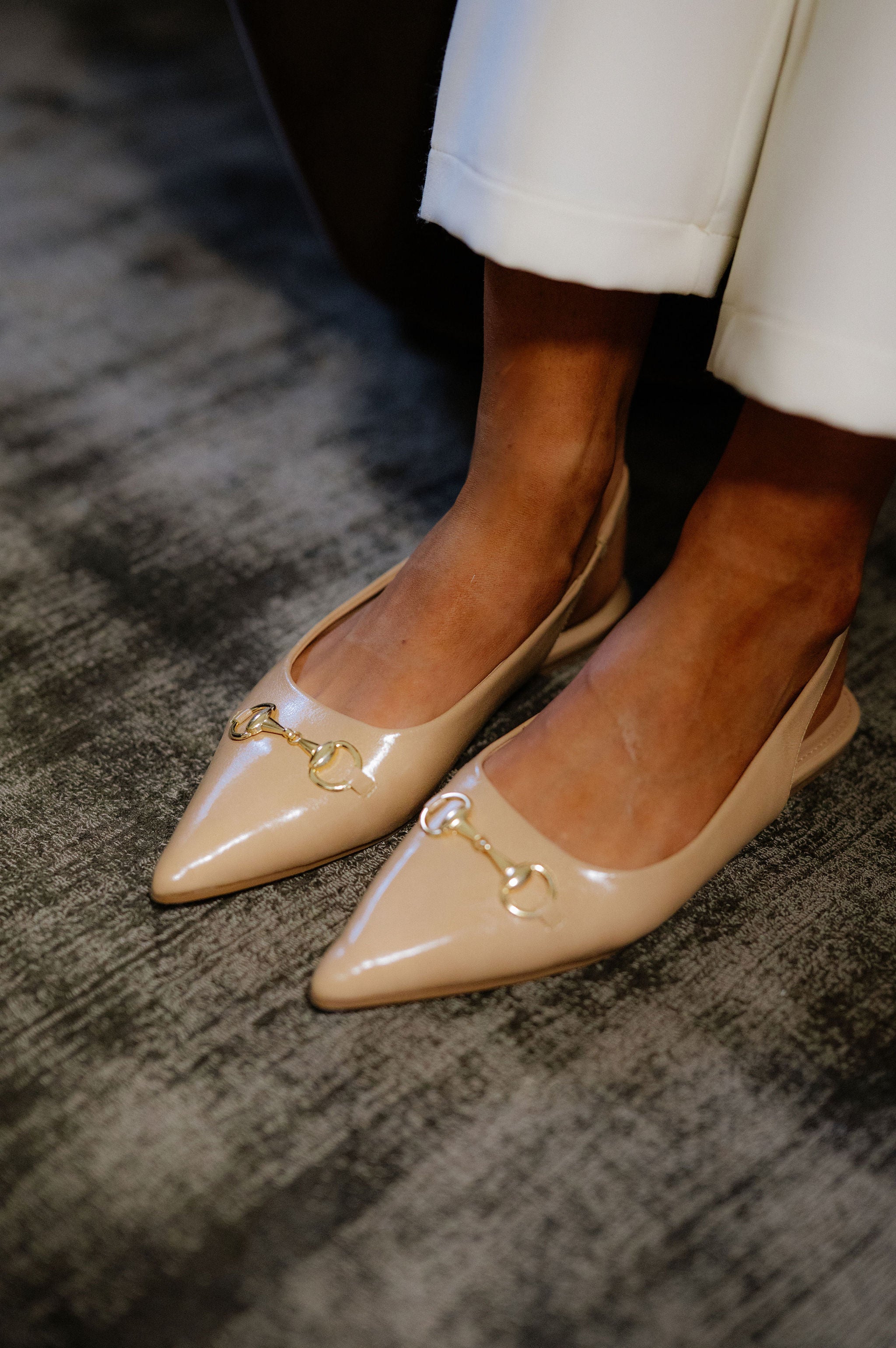 Ohana Buckle Mule-Nude