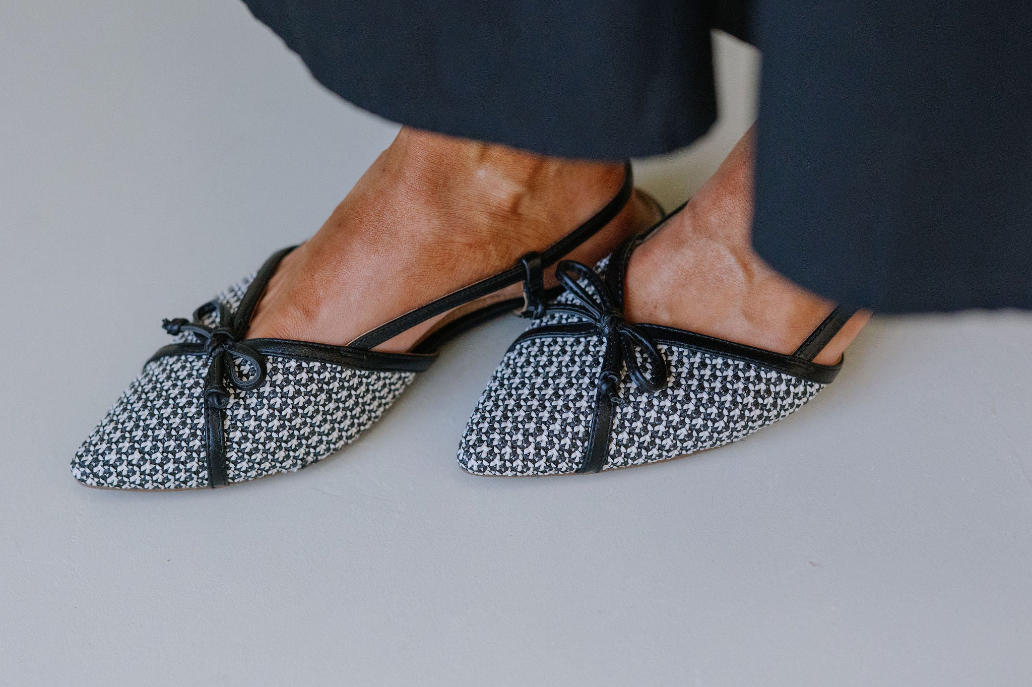 Carsen Slingback Flat-Black