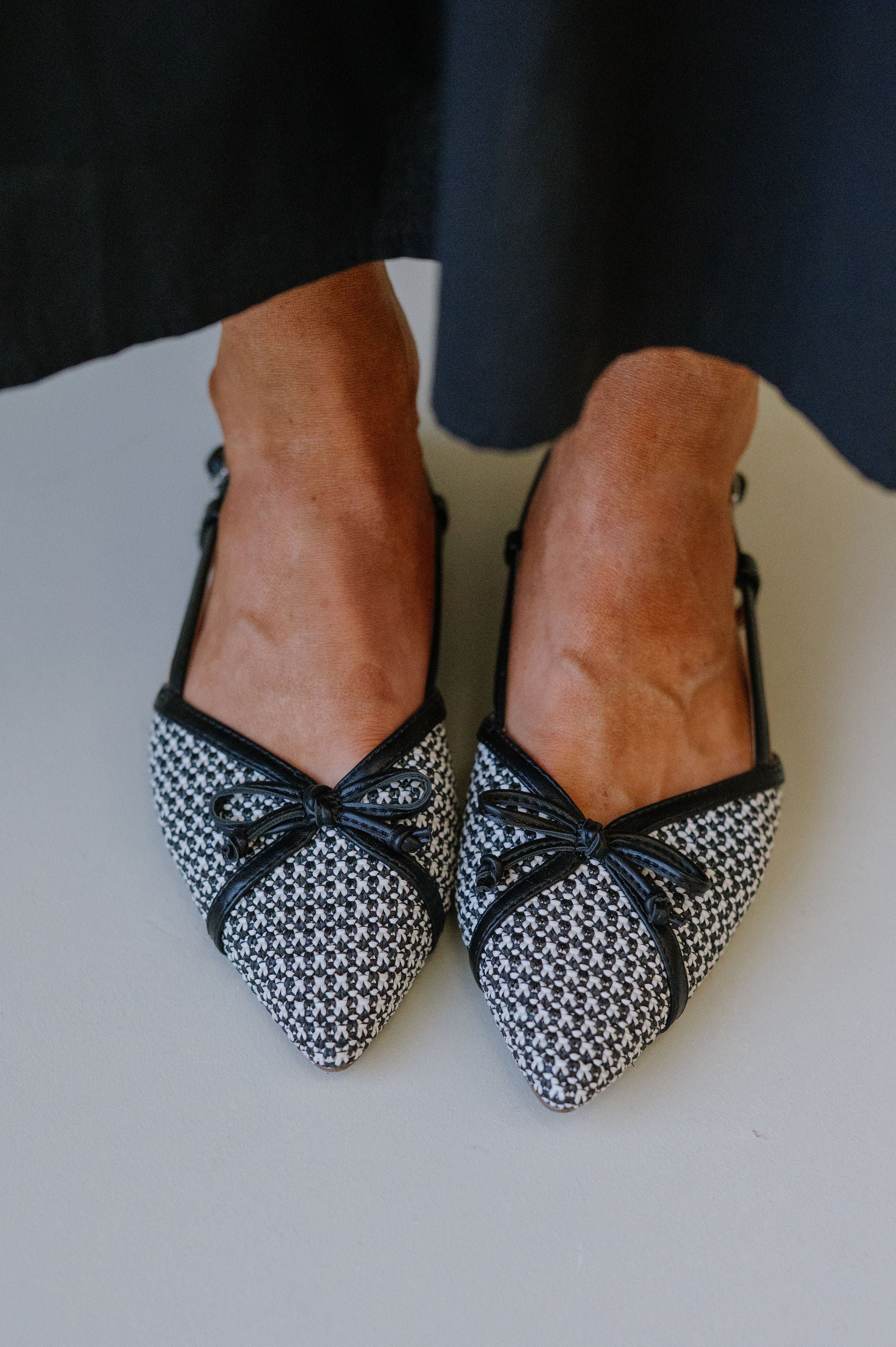 Carsen Slingback Flat-Black