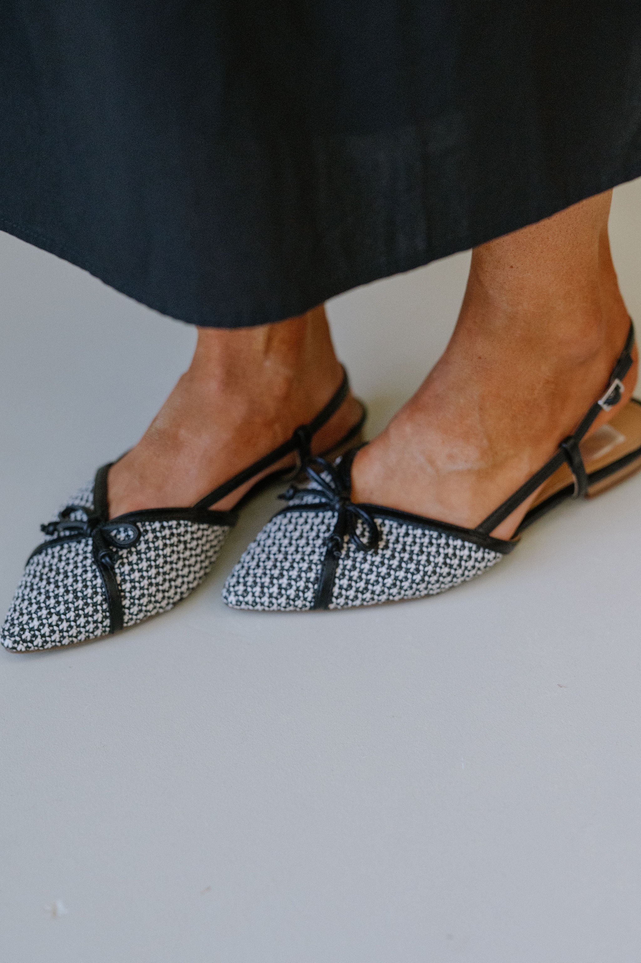 Carsen Slingback Flat-Black