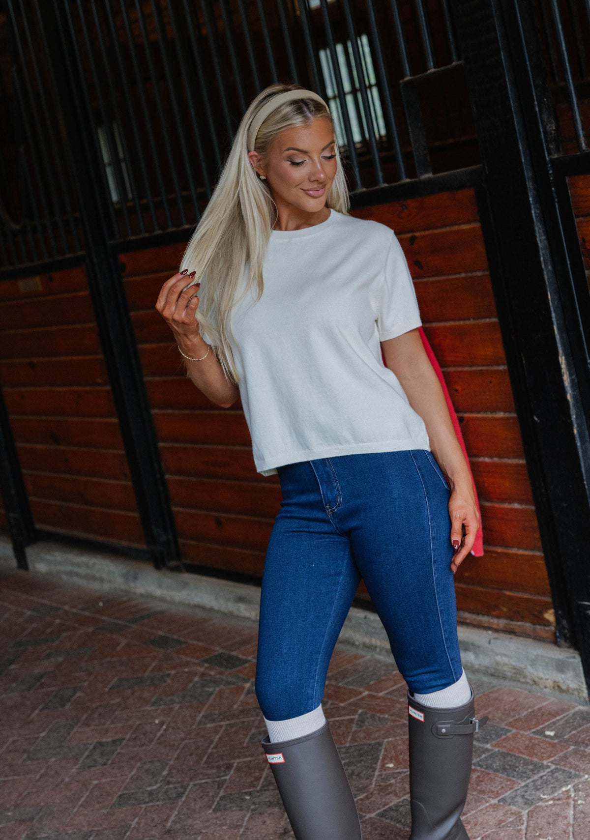 Riley Short Sleeve Top-Off White