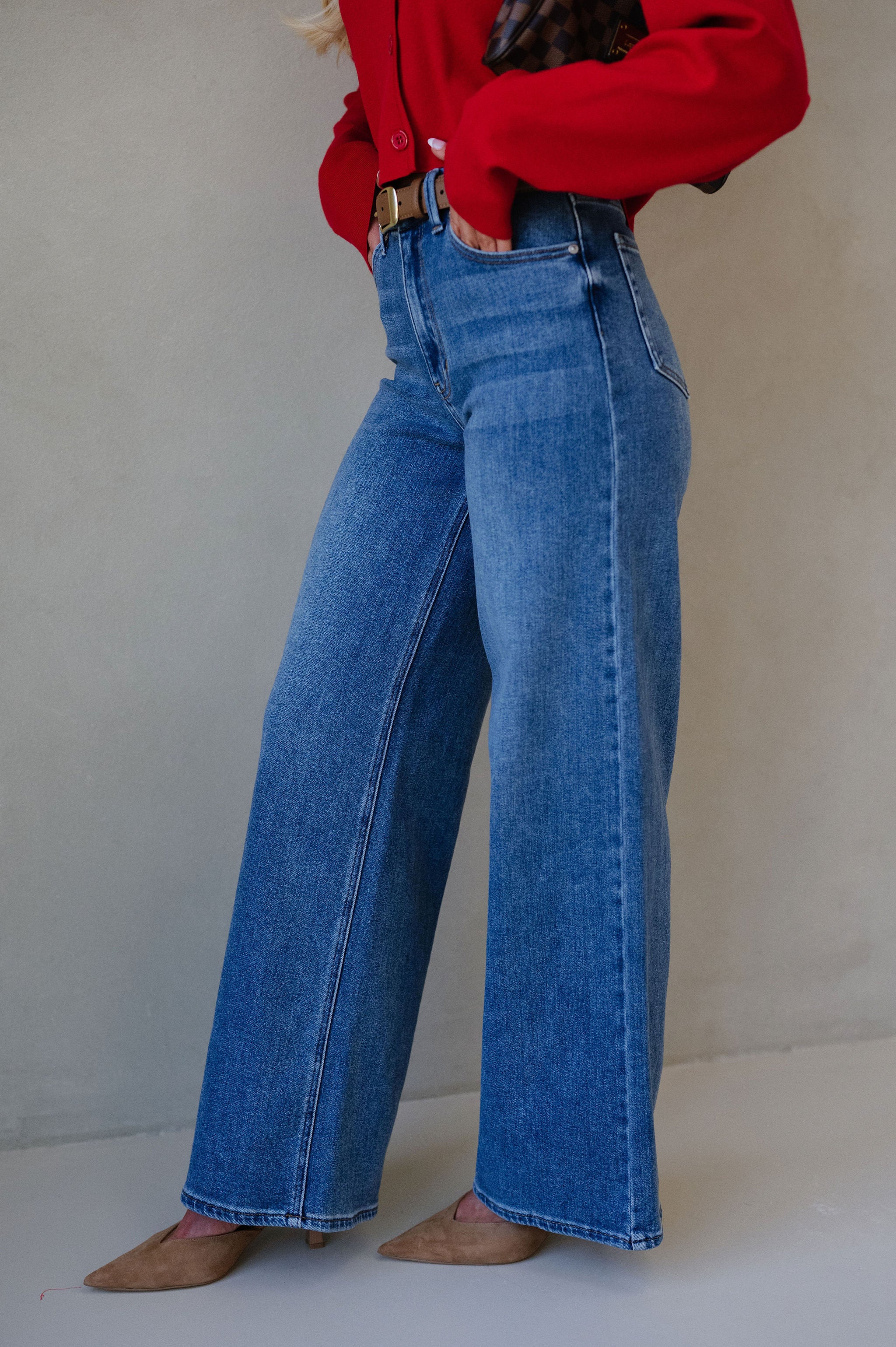 Poppy Wide Leg Jeans-Medium
