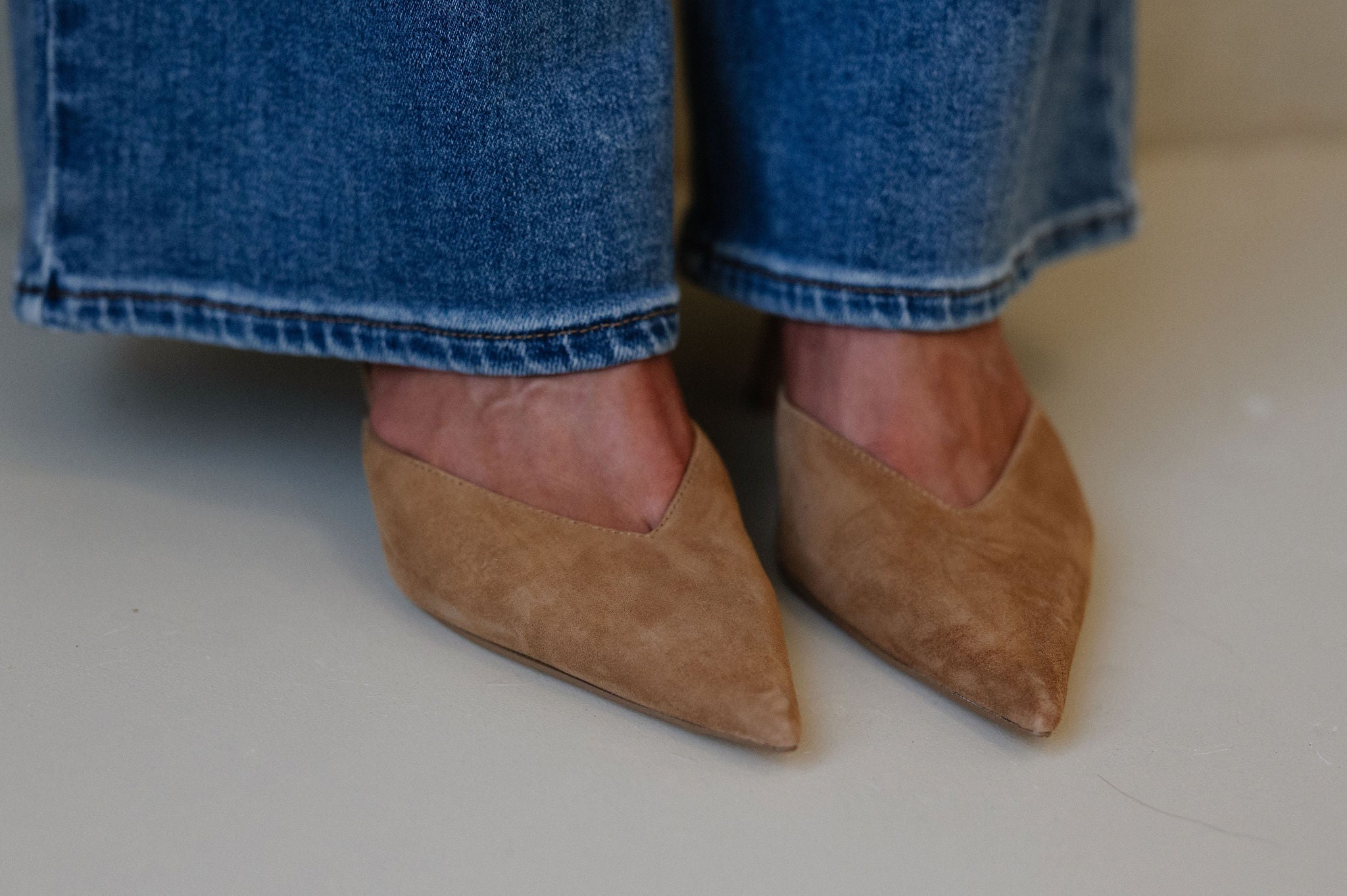 Mod Heel-Chestnut Suede