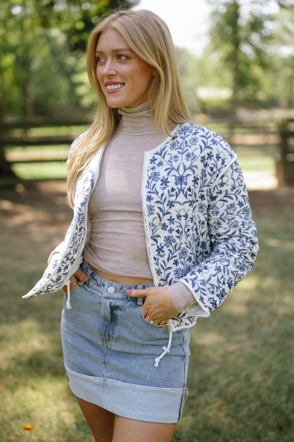 Chesser Floral Padded Jacket