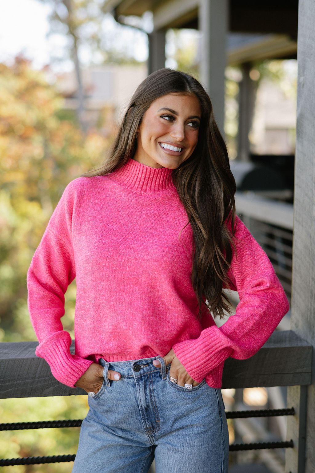 Venice Sweater-Raspberry// DOORBUSTER