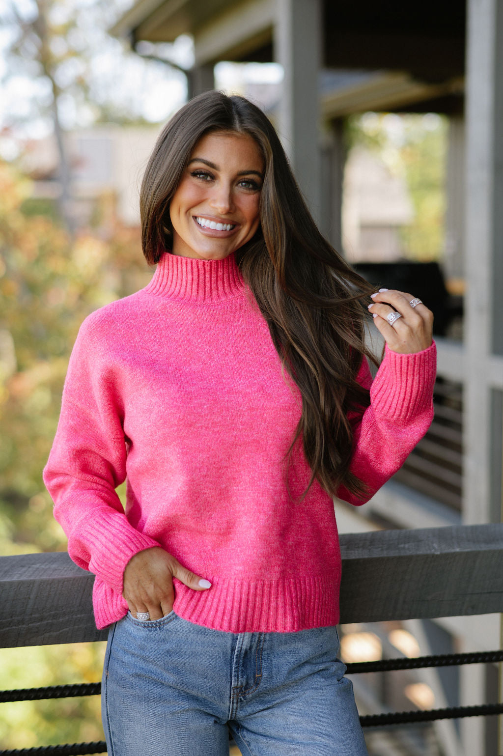 Venice Sweater-Raspberry// DOORBUSTER