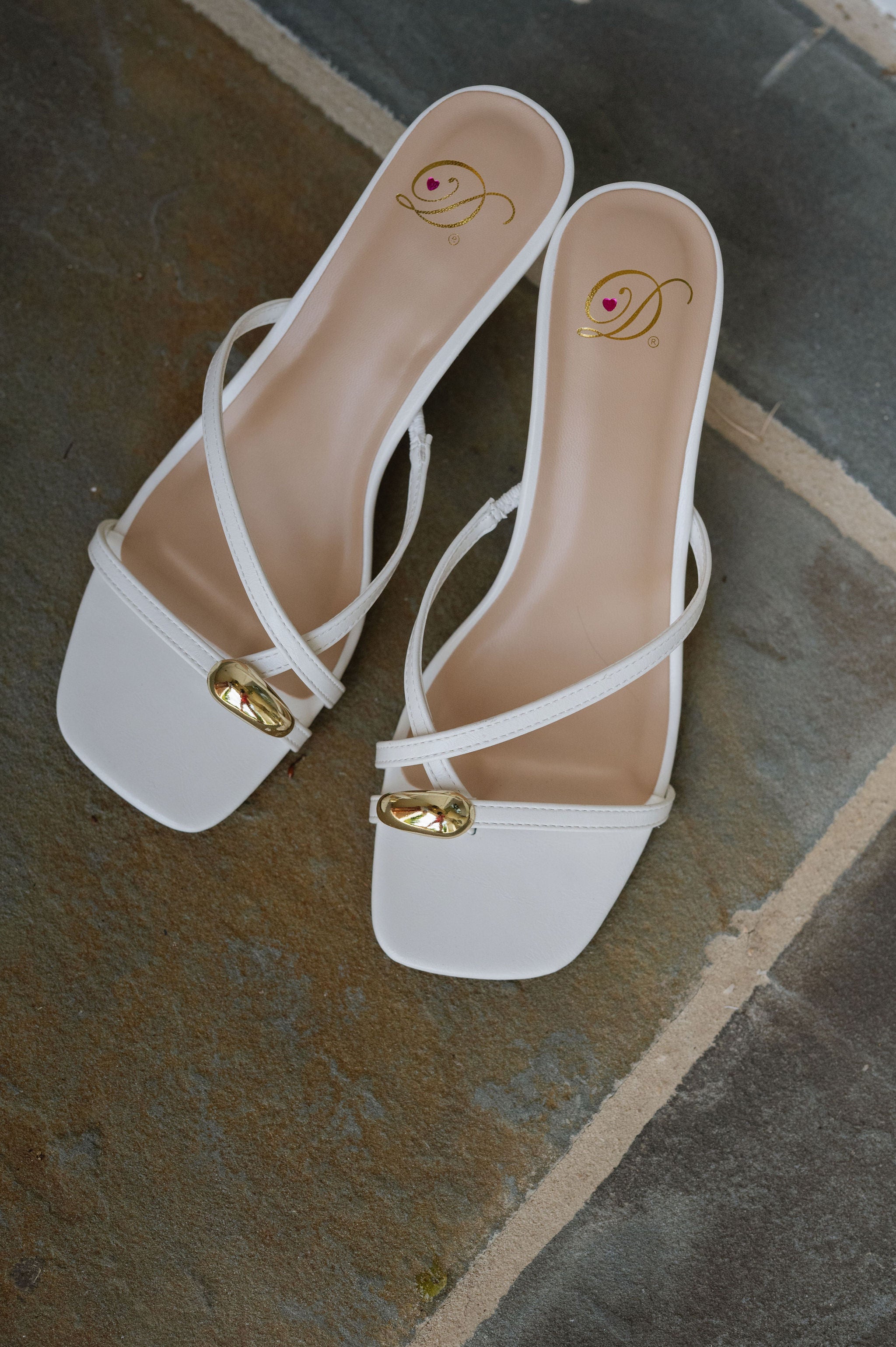 Cane Heels-White
