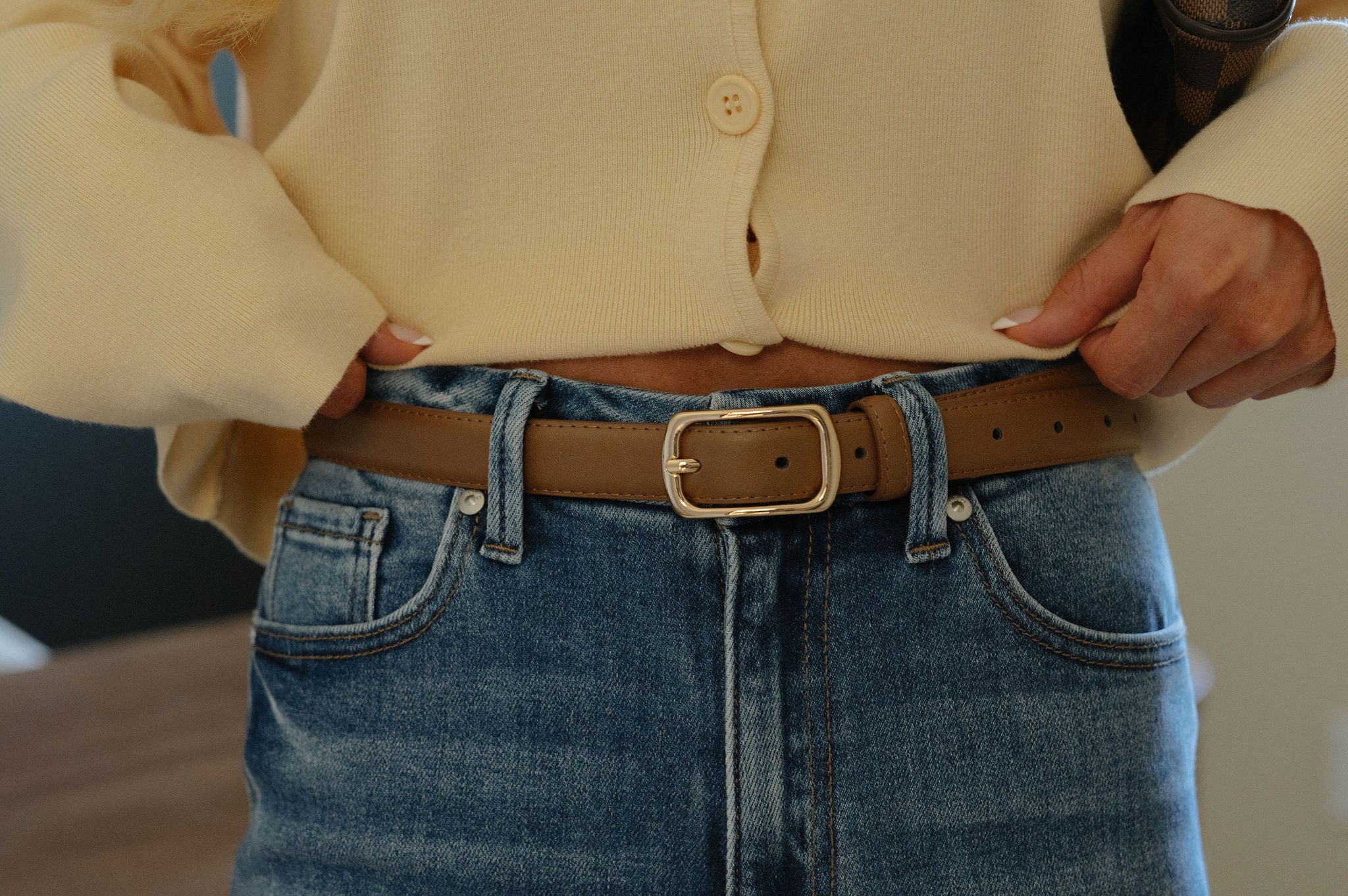 Graham Belt-Gold/Brown