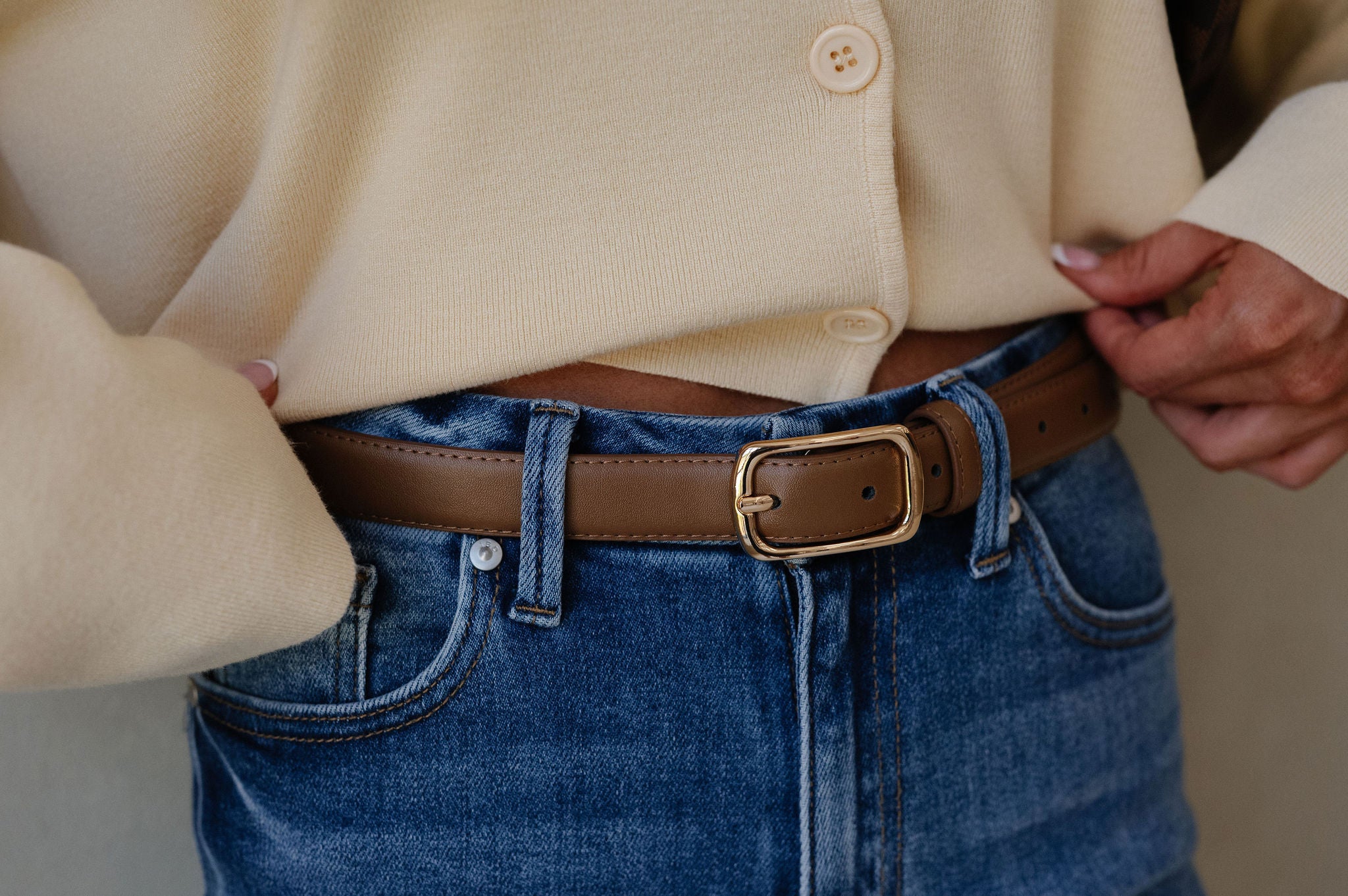 Graham Belt-Gold/Brown