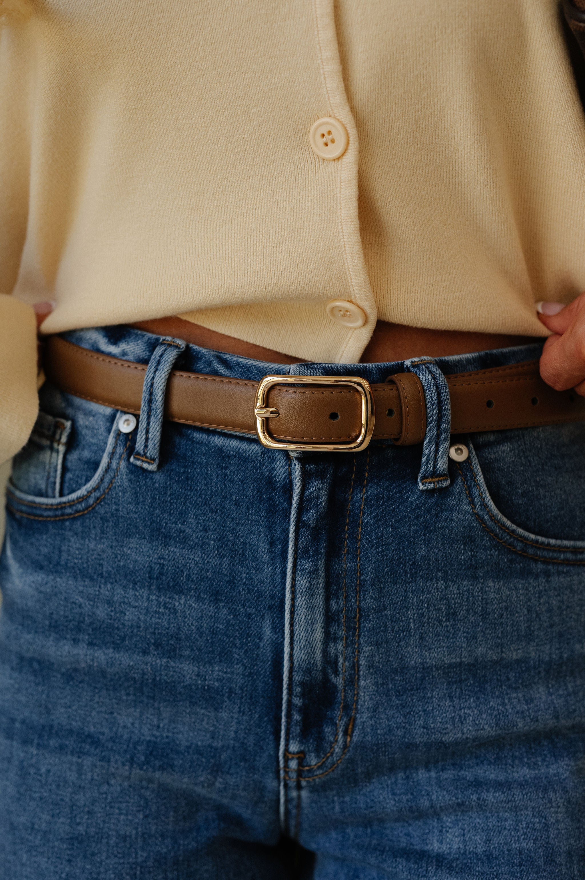 Graham Belt-Gold/Brown