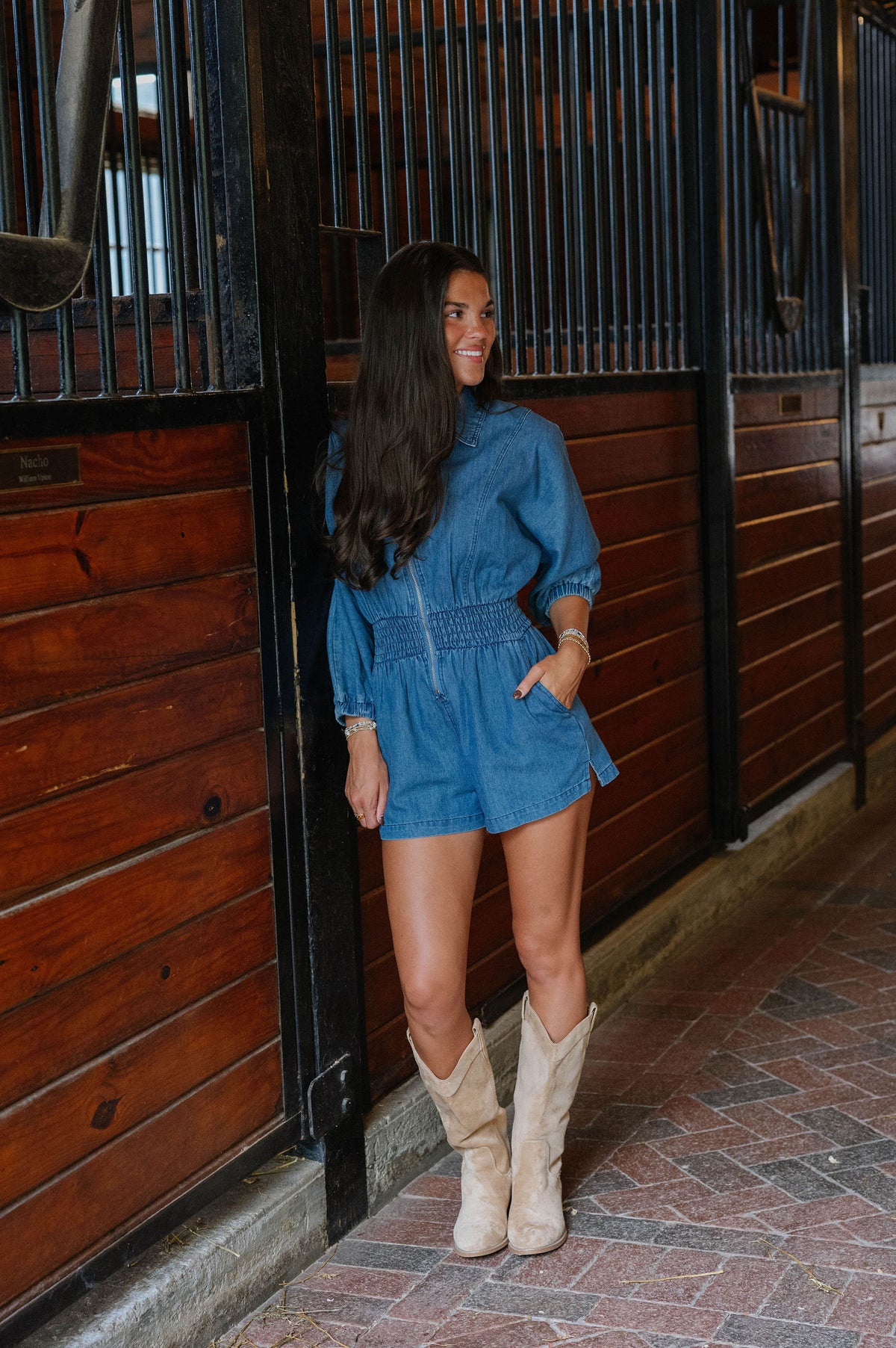 Betty Romper-Denim